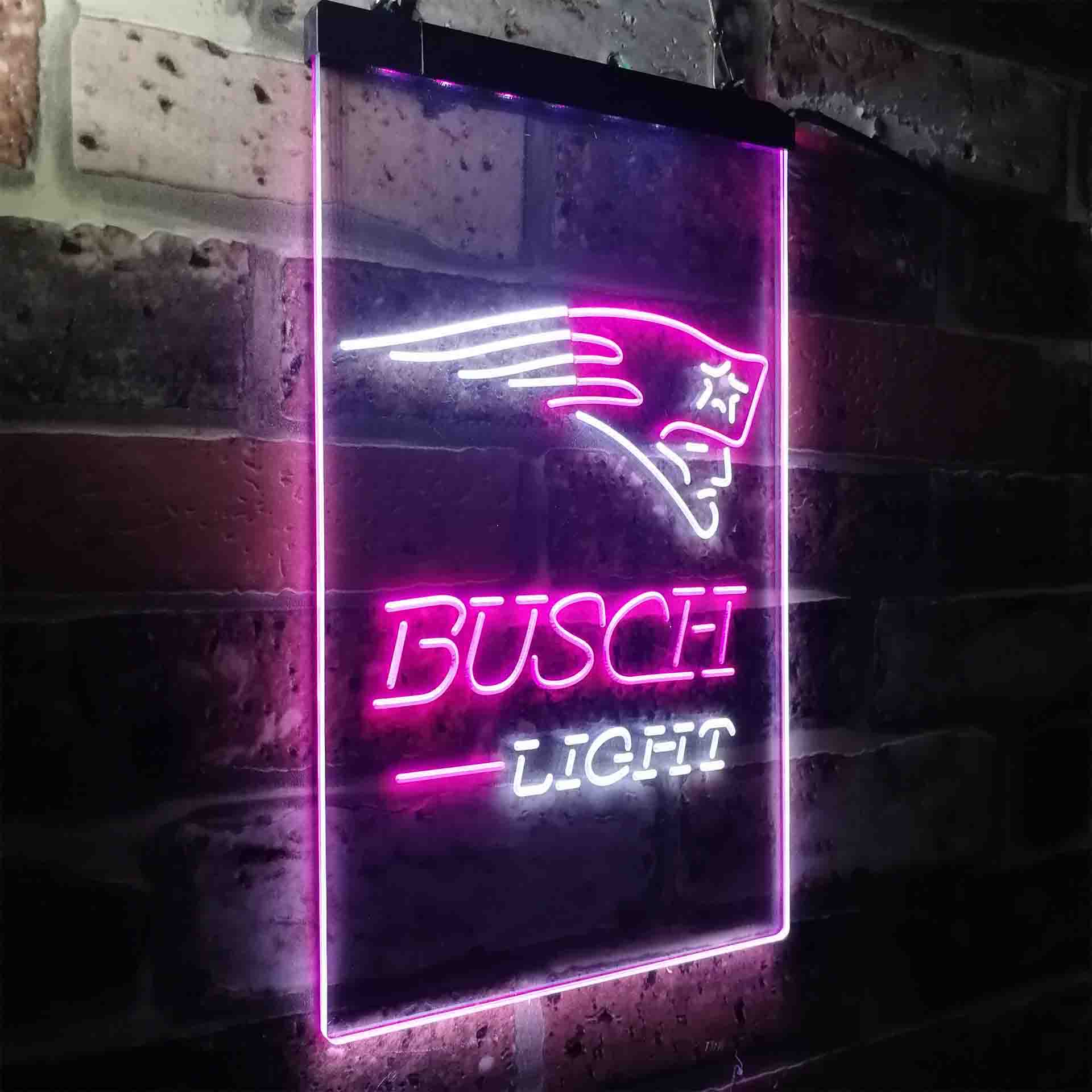 Busch Light New England Patriots Neon-Like LED Sign - Image 22