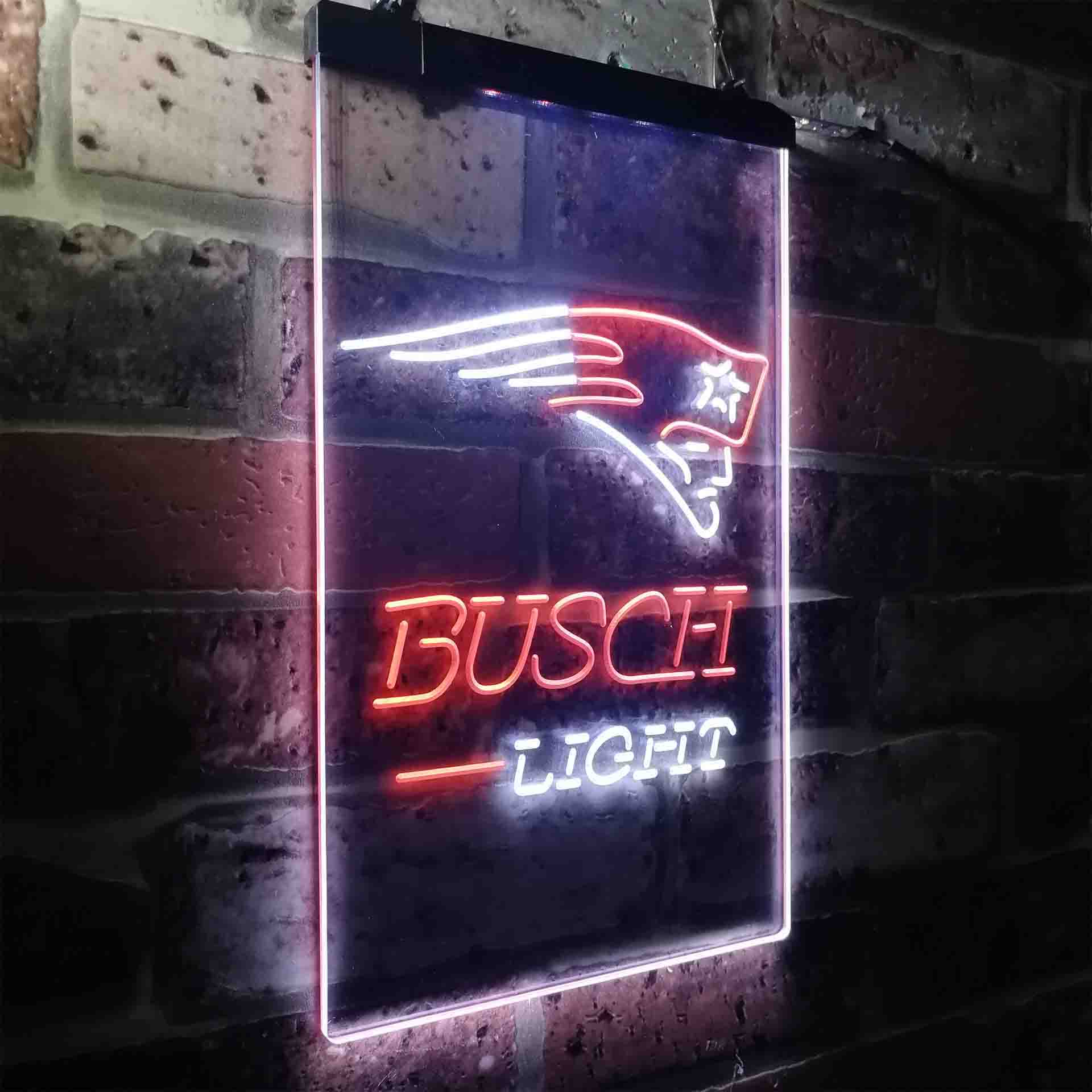 Busch Light New England Patriots Neon-Like LED Sign - Image 24