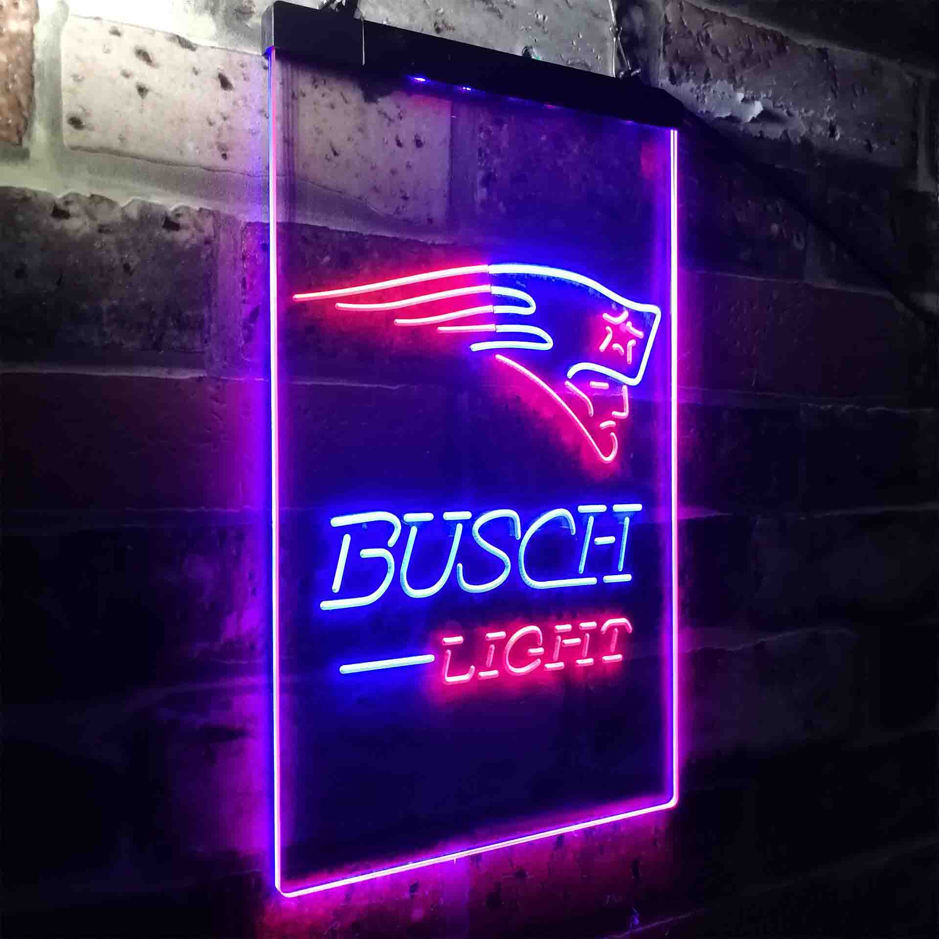 Busch Light New England Patriots Neon-Like LED Sign - Image 25