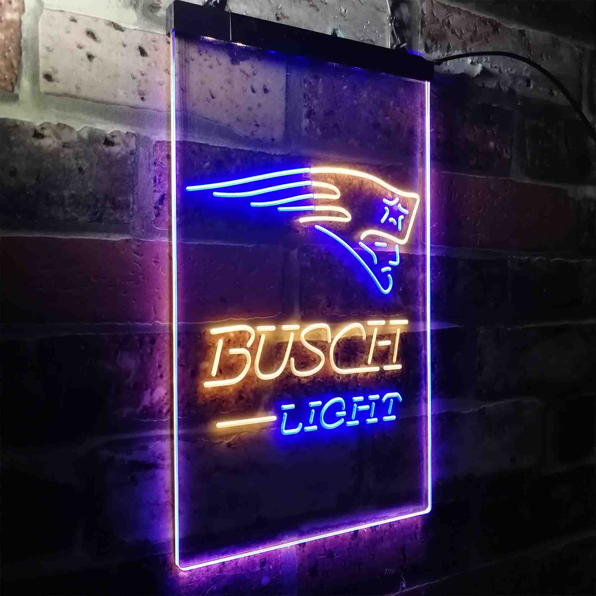Busch Light New England Patriots Neon-Like LED Sign - Image 26