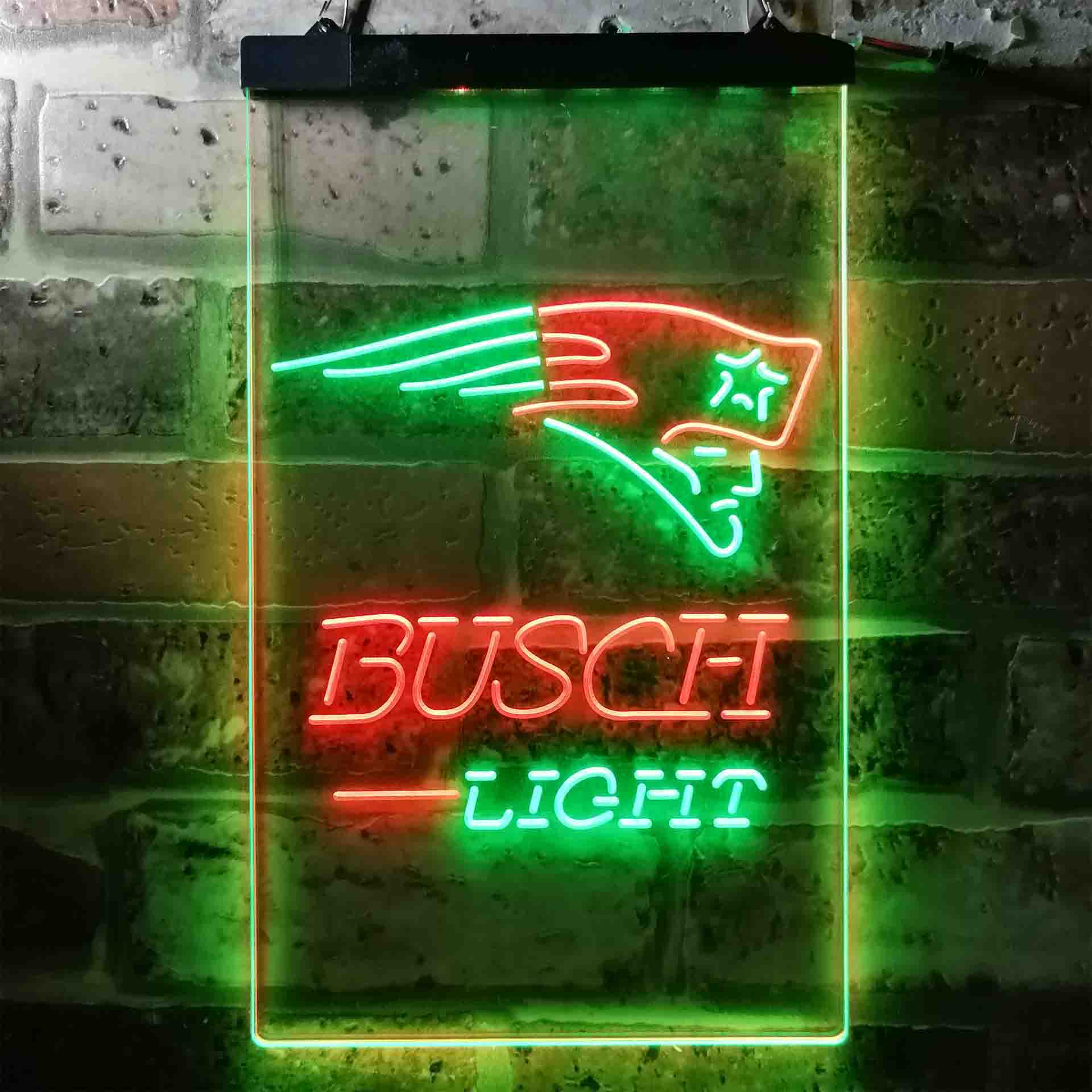 Busch Light New England Patriots Neon-Like LED Sign - Image 6