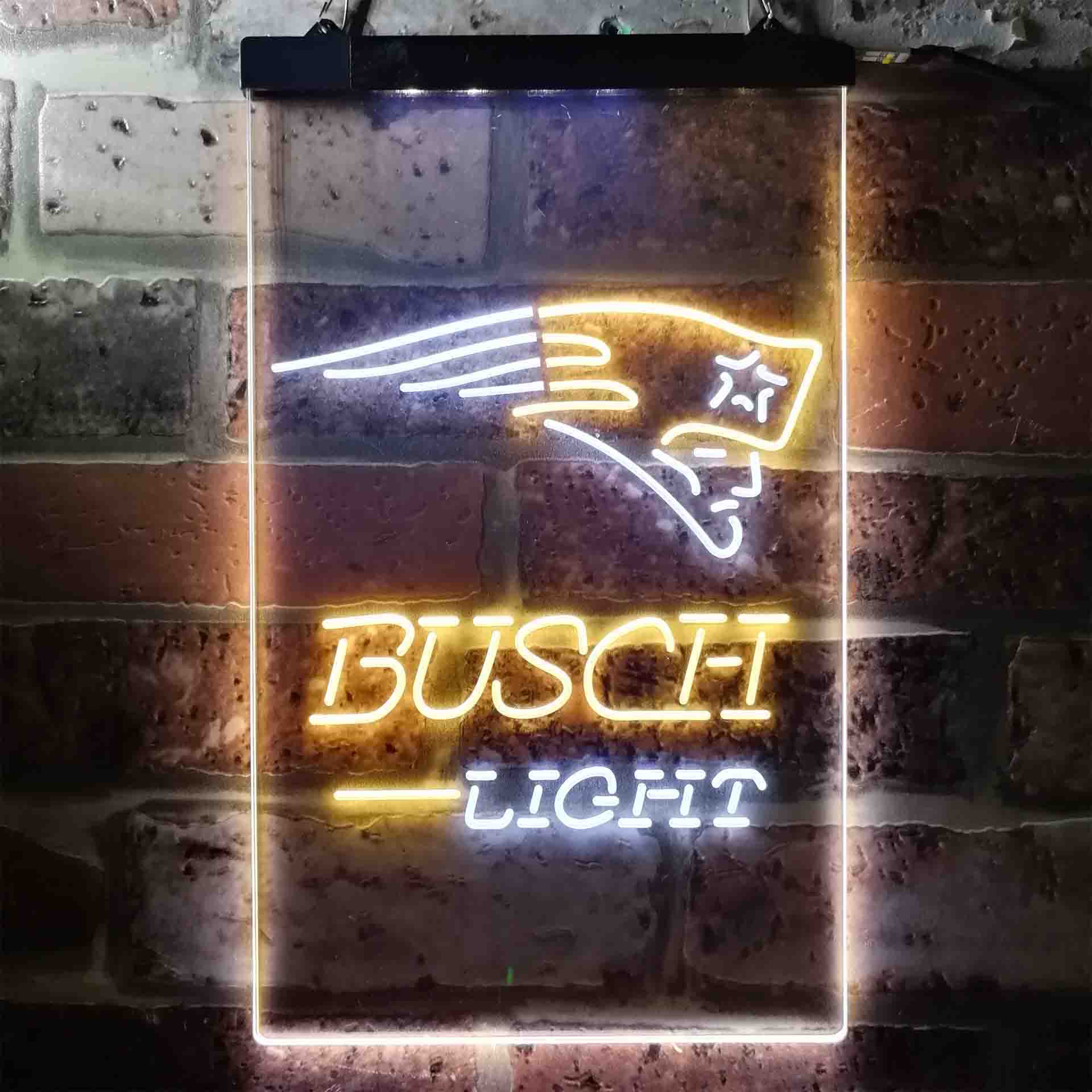 Busch Light New England Patriots Neon-Like LED Sign - Image 8