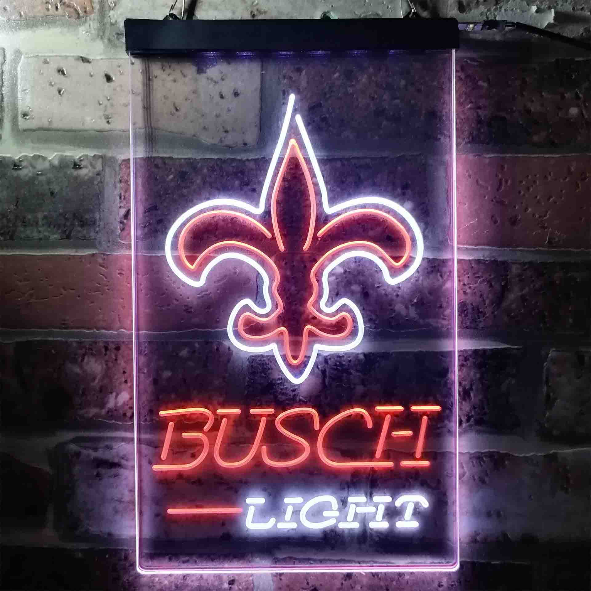 Busch Light New Orleans Saints Neon-Like LED Sign - Image 10