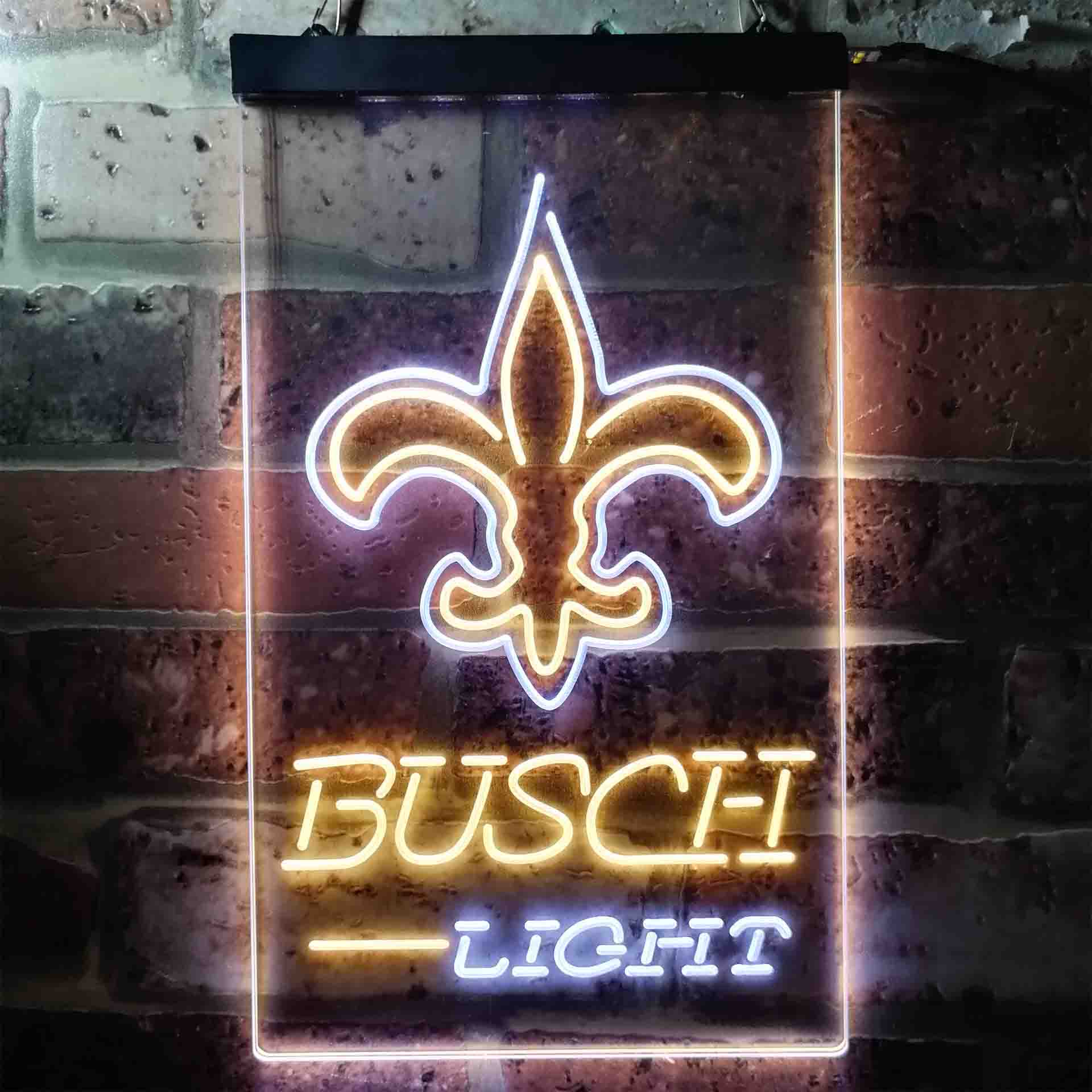 Busch Light New Orleans Saints Neon-Like LED Sign - Image 13