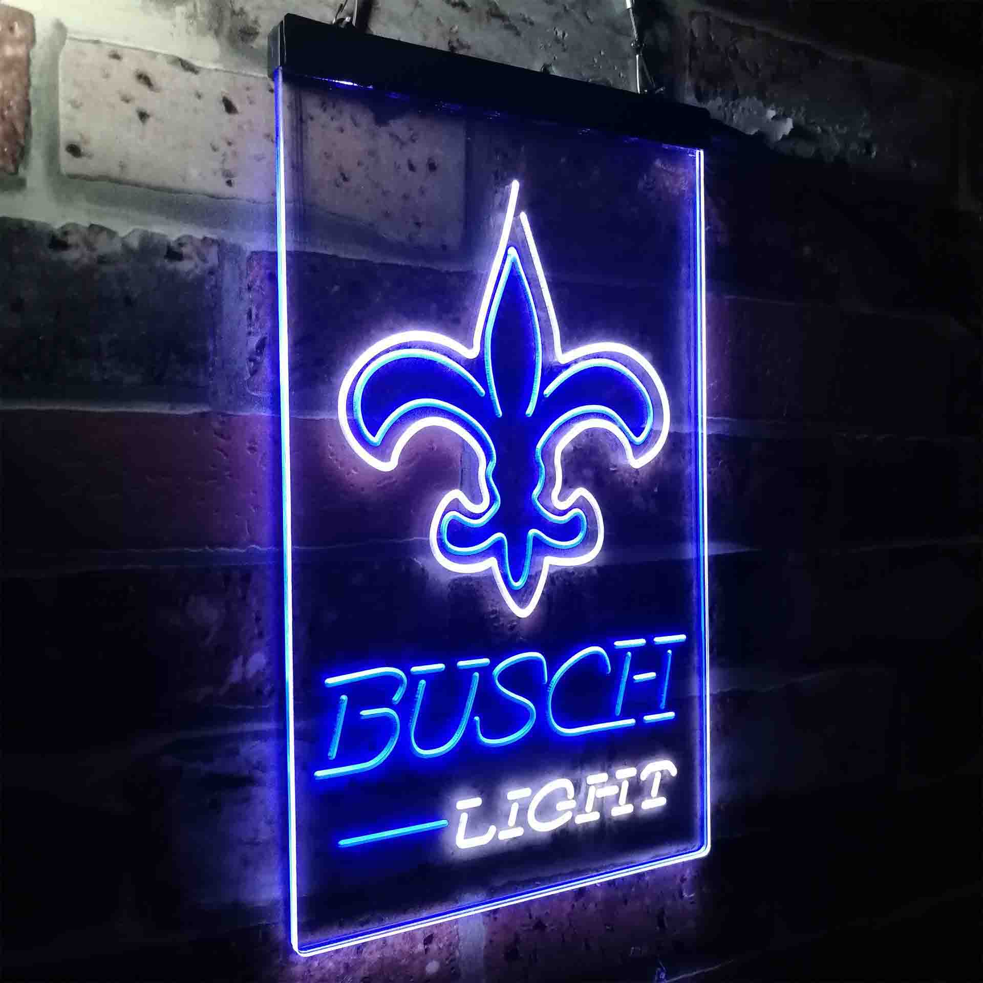 Busch Light New Orleans Saints Neon-Like LED Sign - Image 14
