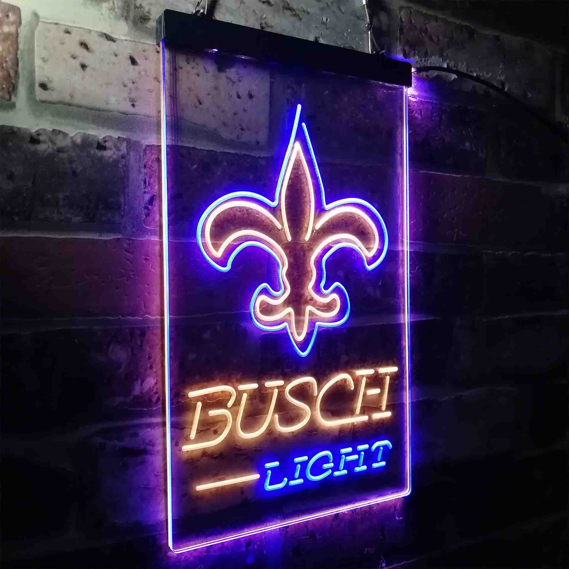 Busch Light New Orleans Saints Neon-Like LED Sign - Image 21