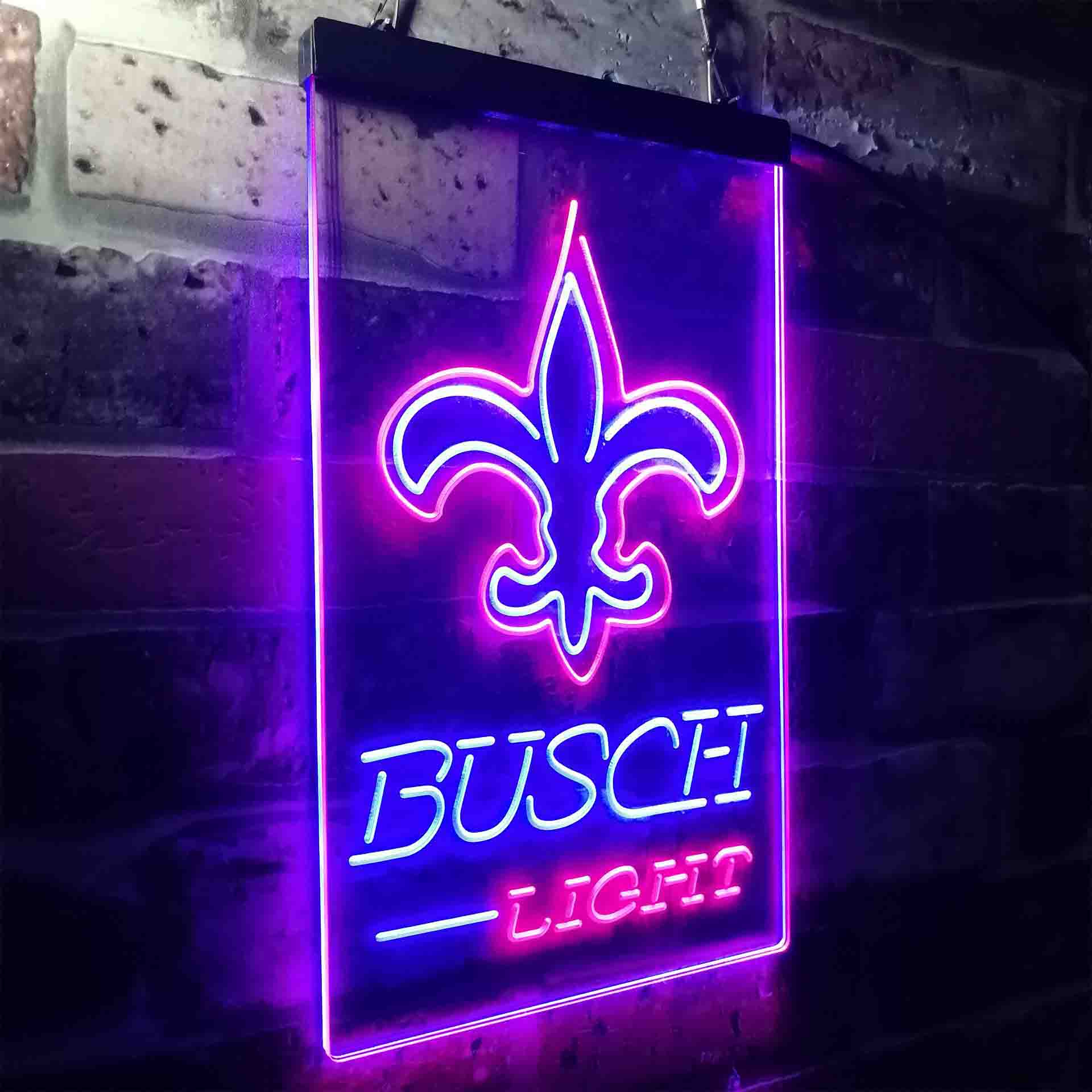 Busch Light New Orleans Saints Neon-Like LED Sign - Image 24