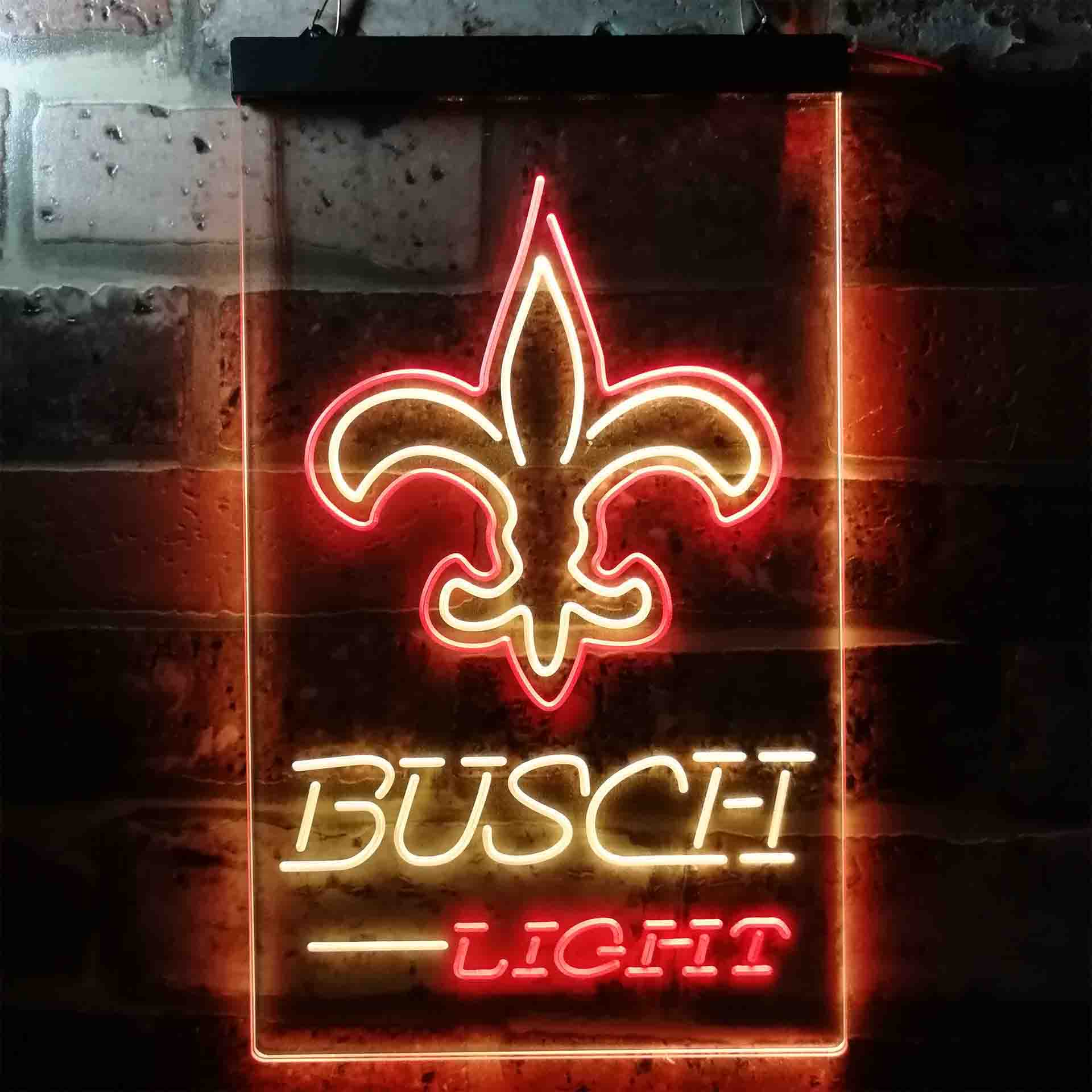 Busch Light New Orleans Saints Neon-Like LED Sign - Image 5