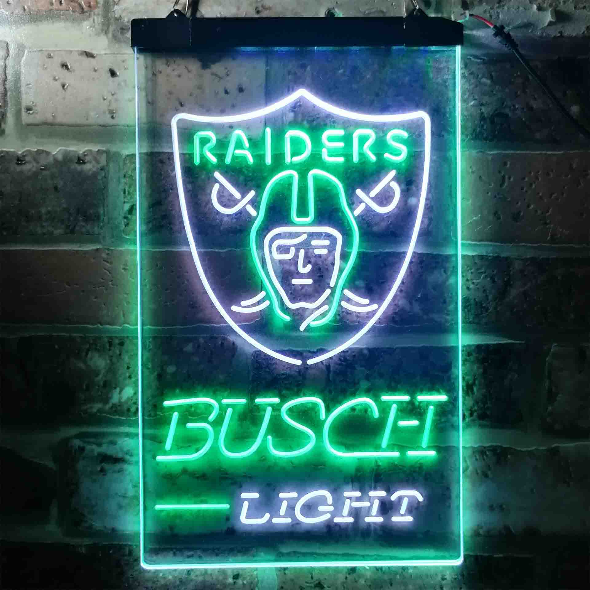 Busch Light Las Vegas Raiders Neon-Like LED Sign