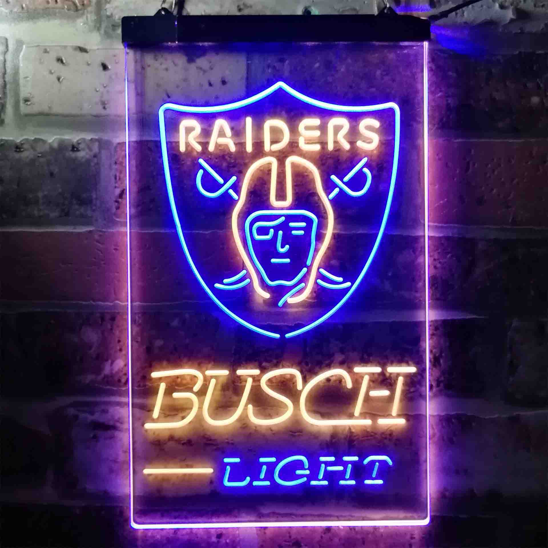Busch Light Las Vegas Raiders Neon-Like LED Sign - Image 13
