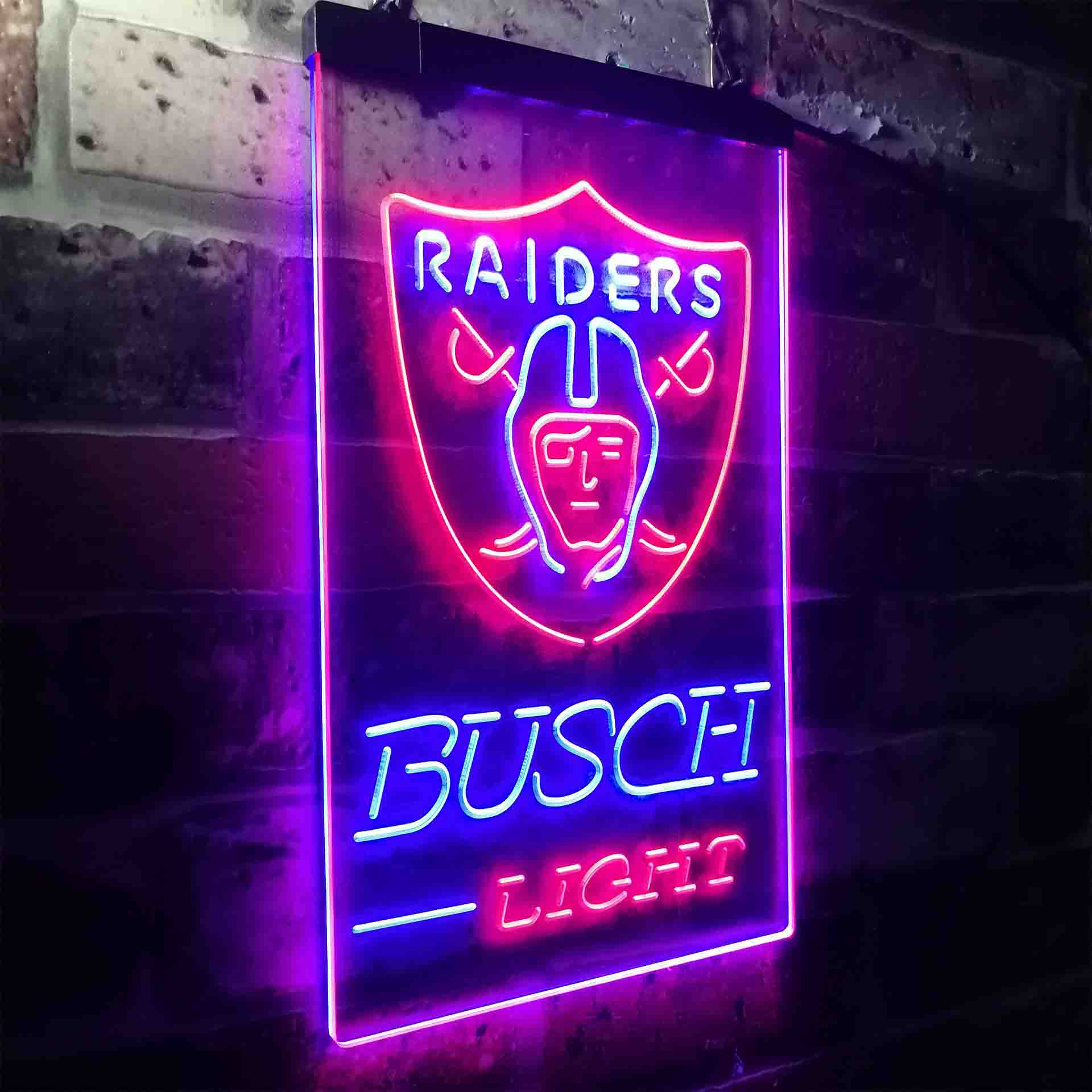 Busch Light Las Vegas Raiders Neon-Like LED Sign - Image 15