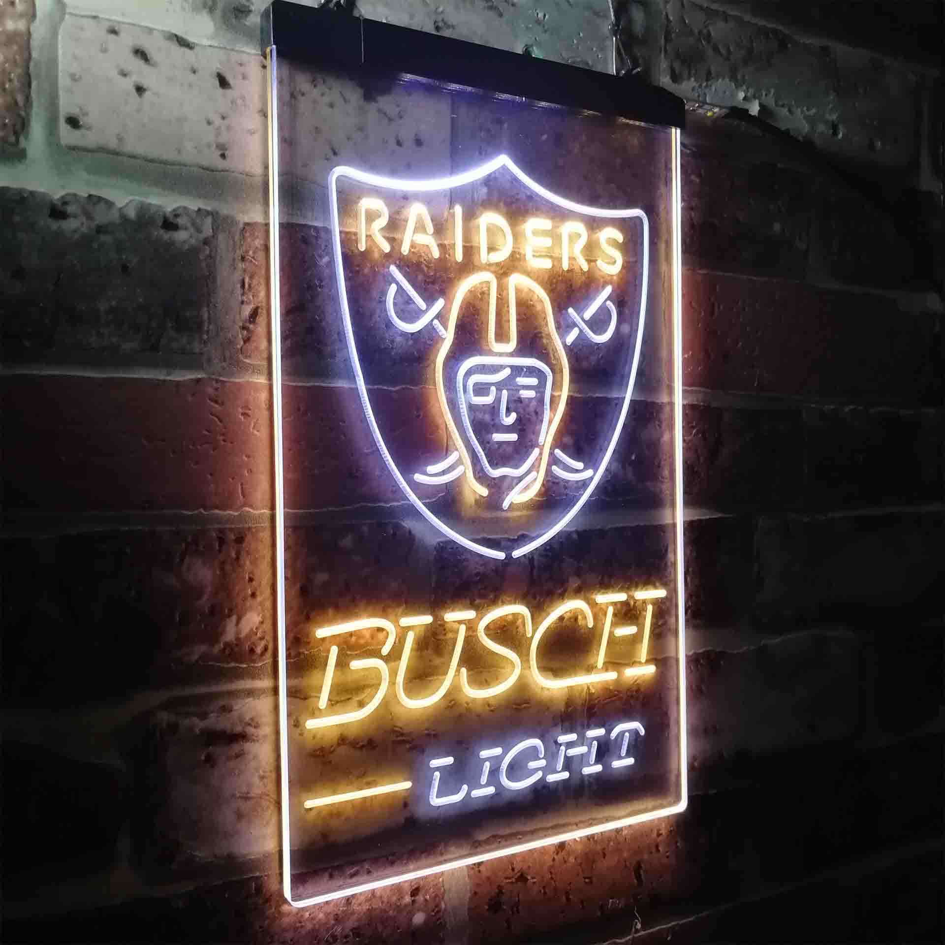 Busch Light Las Vegas Raiders Neon-Like LED Sign - Image 22