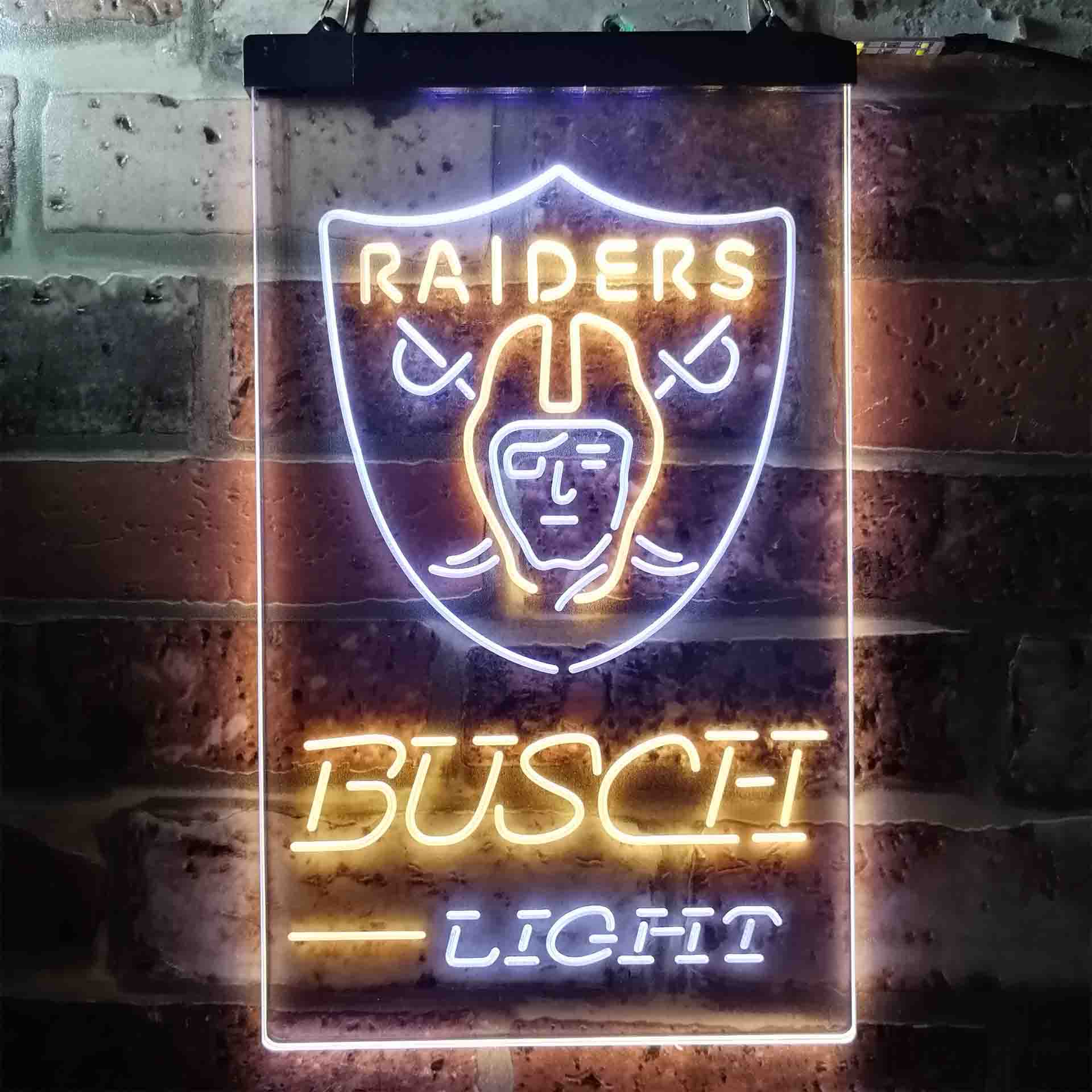 Busch Light Las Vegas Raiders Neon-Like LED Sign - Image 9