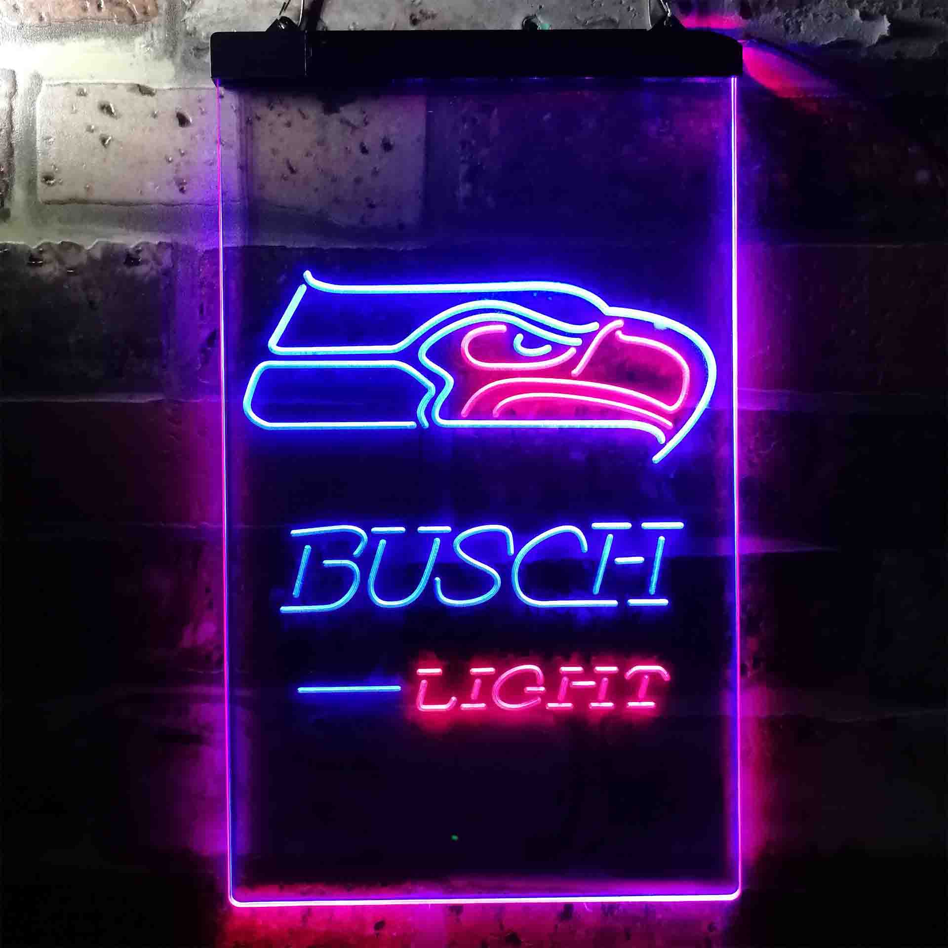 Busch Light Seattle Seahawks Neon-Like LED Sign - Image 8