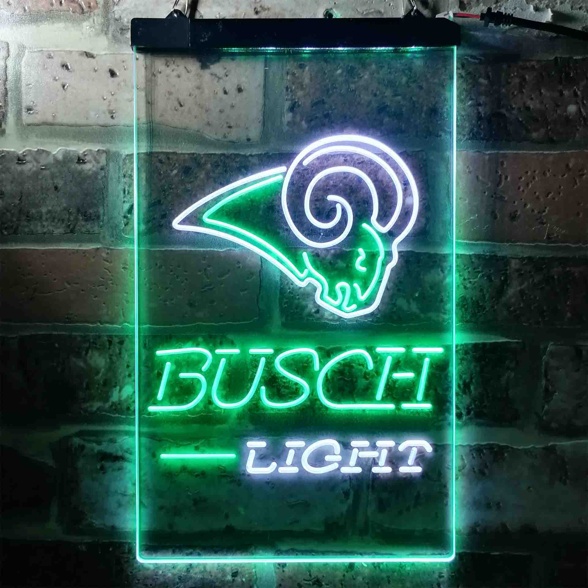 Busch Light St Louis Rams Neon-Like LED Sign - Image 9
