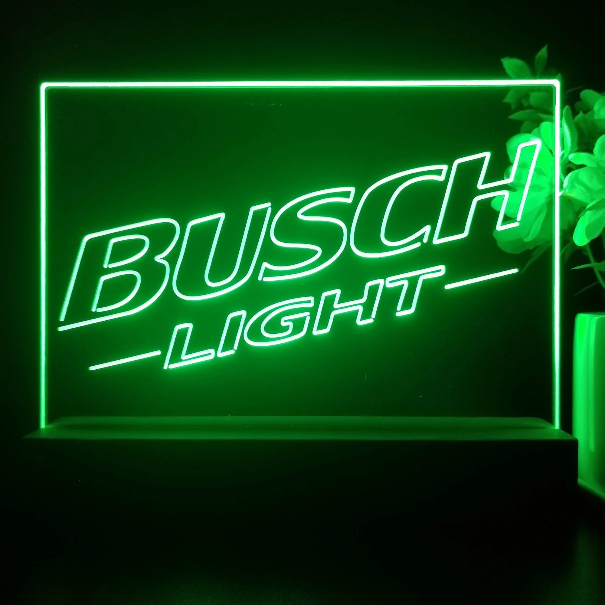 Busch Light Upslope Logo Neon Sign Pub Bar Decor Lamp