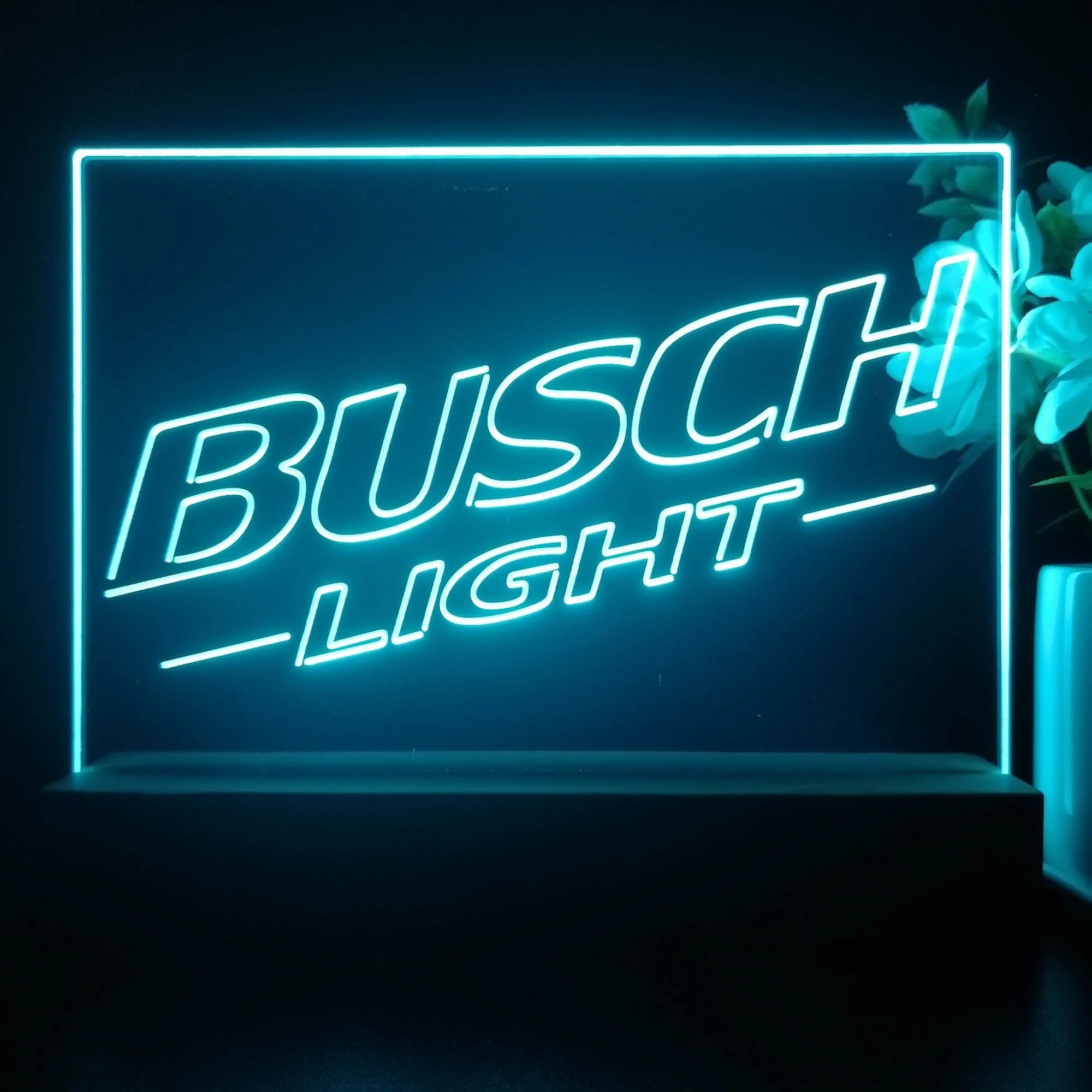 Busch Light Upslope Logo Neon Sign Pub Bar Decor Lamp - Image 2