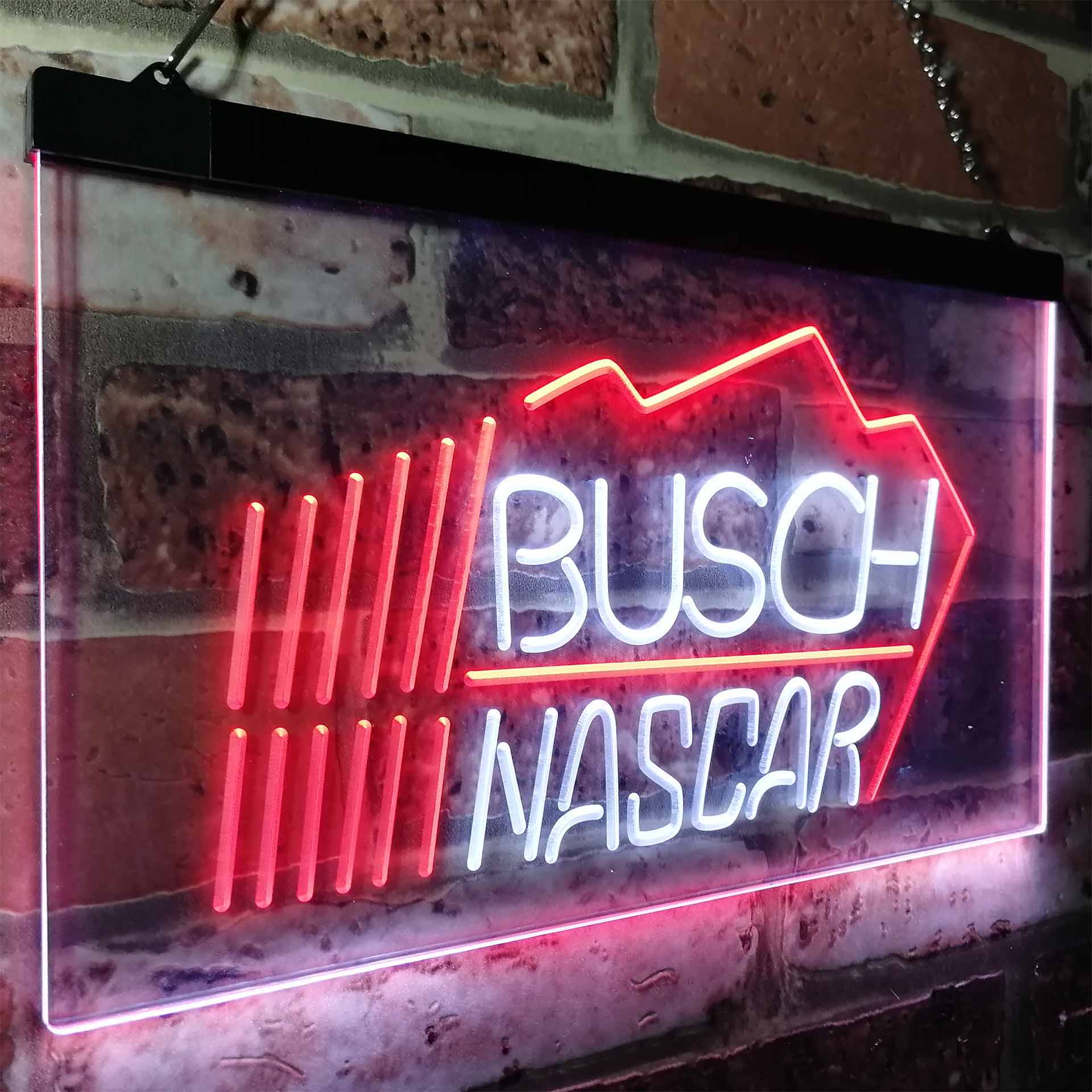 Busch Nascar Beer Racing Car Bar Neon-Like LED Sign - Image 17