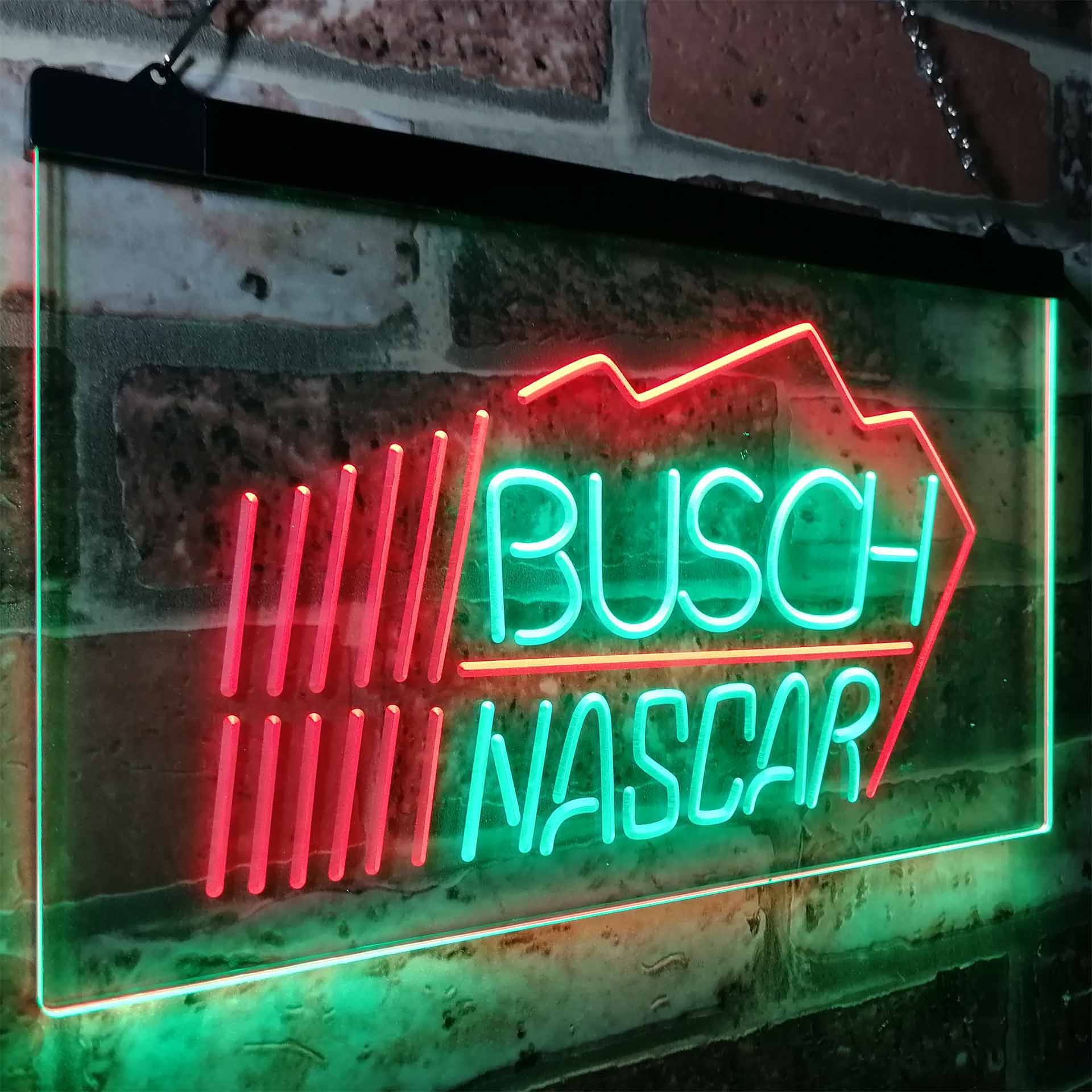 Busch Nascar Beer Racing Car Bar Neon-Like LED Sign - Image 18