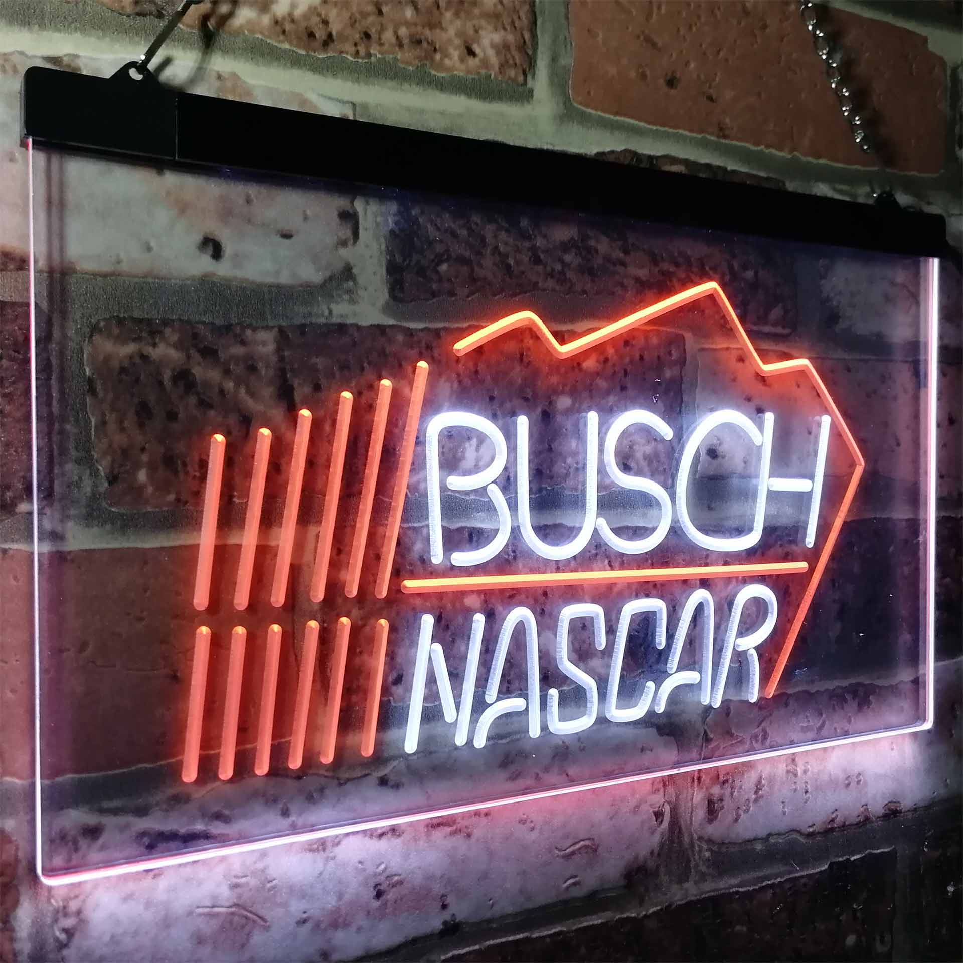 Busch Nascar Beer Racing Car Bar Neon-Like LED Sign - Image 24