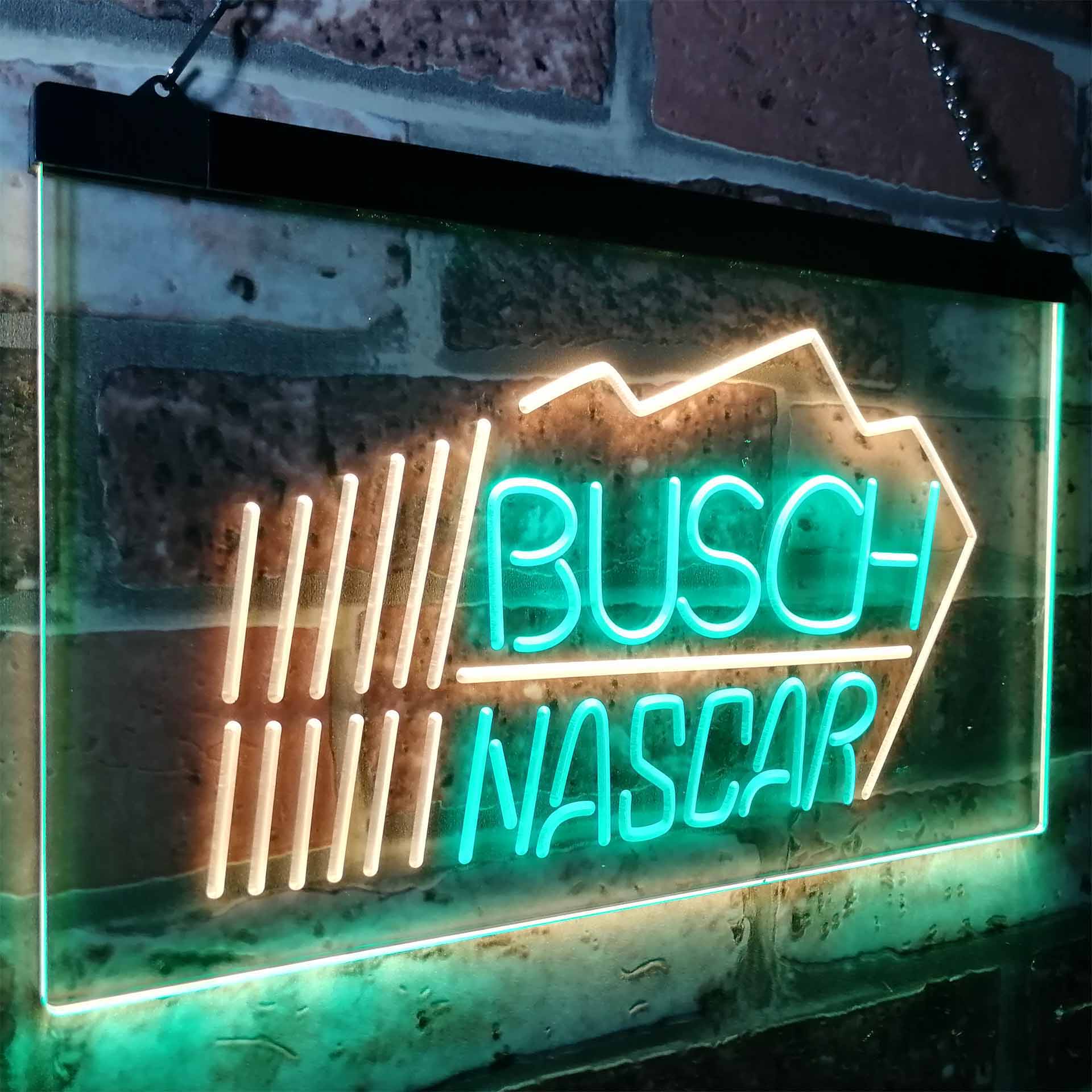 Busch Nascar Beer Racing Car Bar Neon-Like LED Sign - Image 25