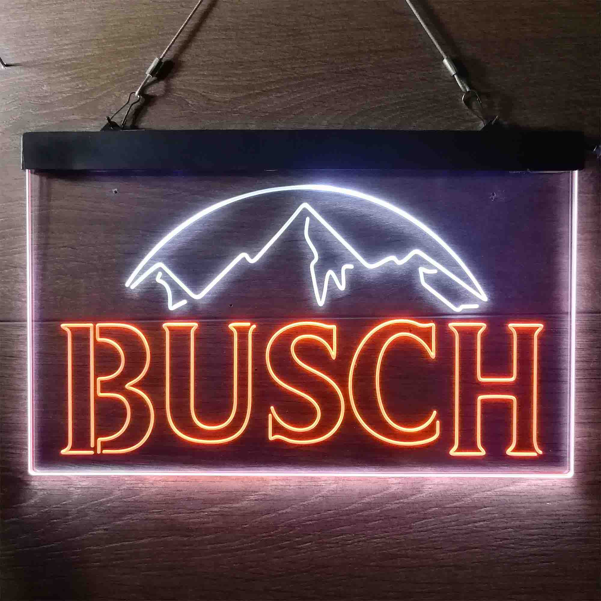 Busch Snow Mountain Home Bar Neon Light LED Sign - Image 4