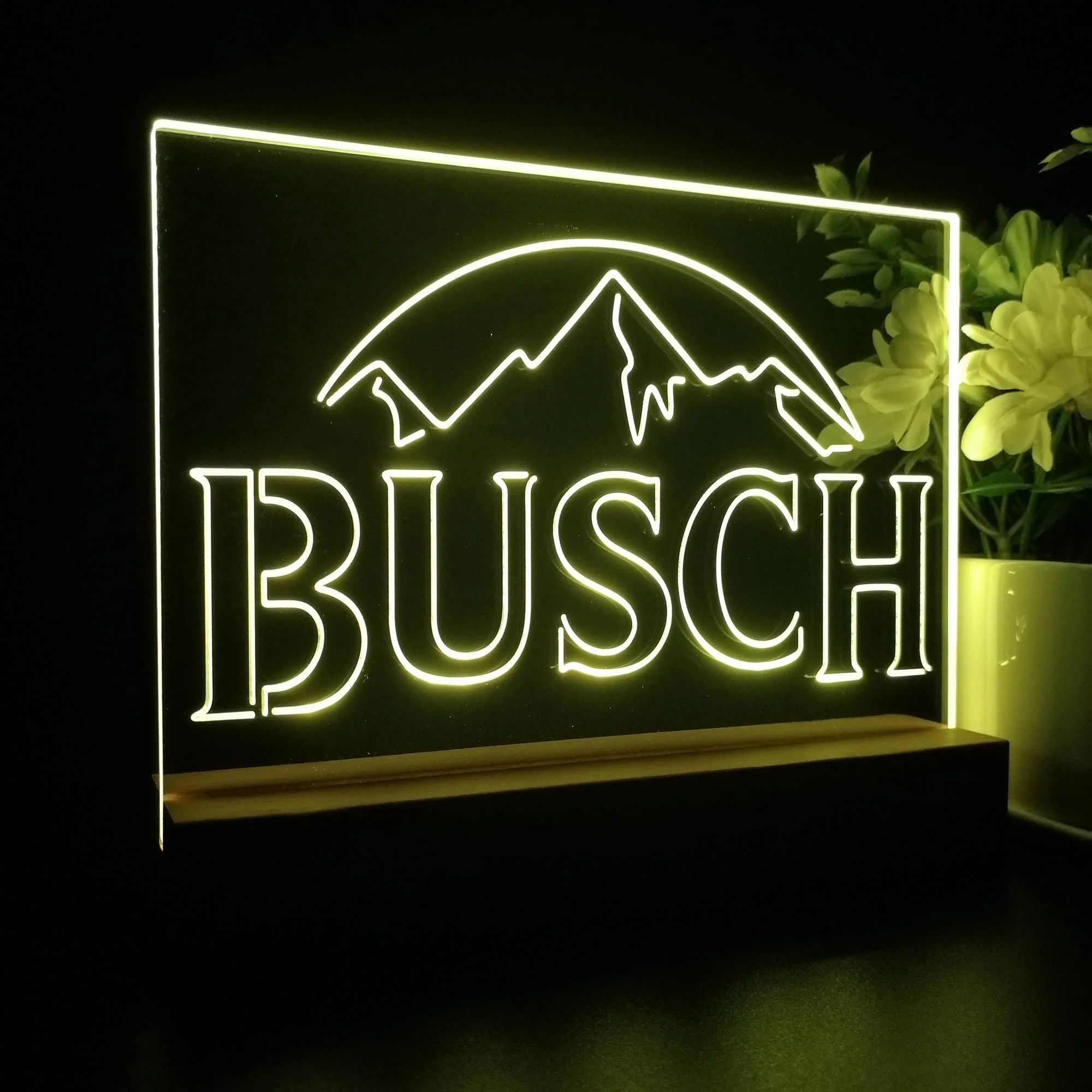 Busch Beer Mountain Neon Sign Pub Bar Decor Lamp - Image 6