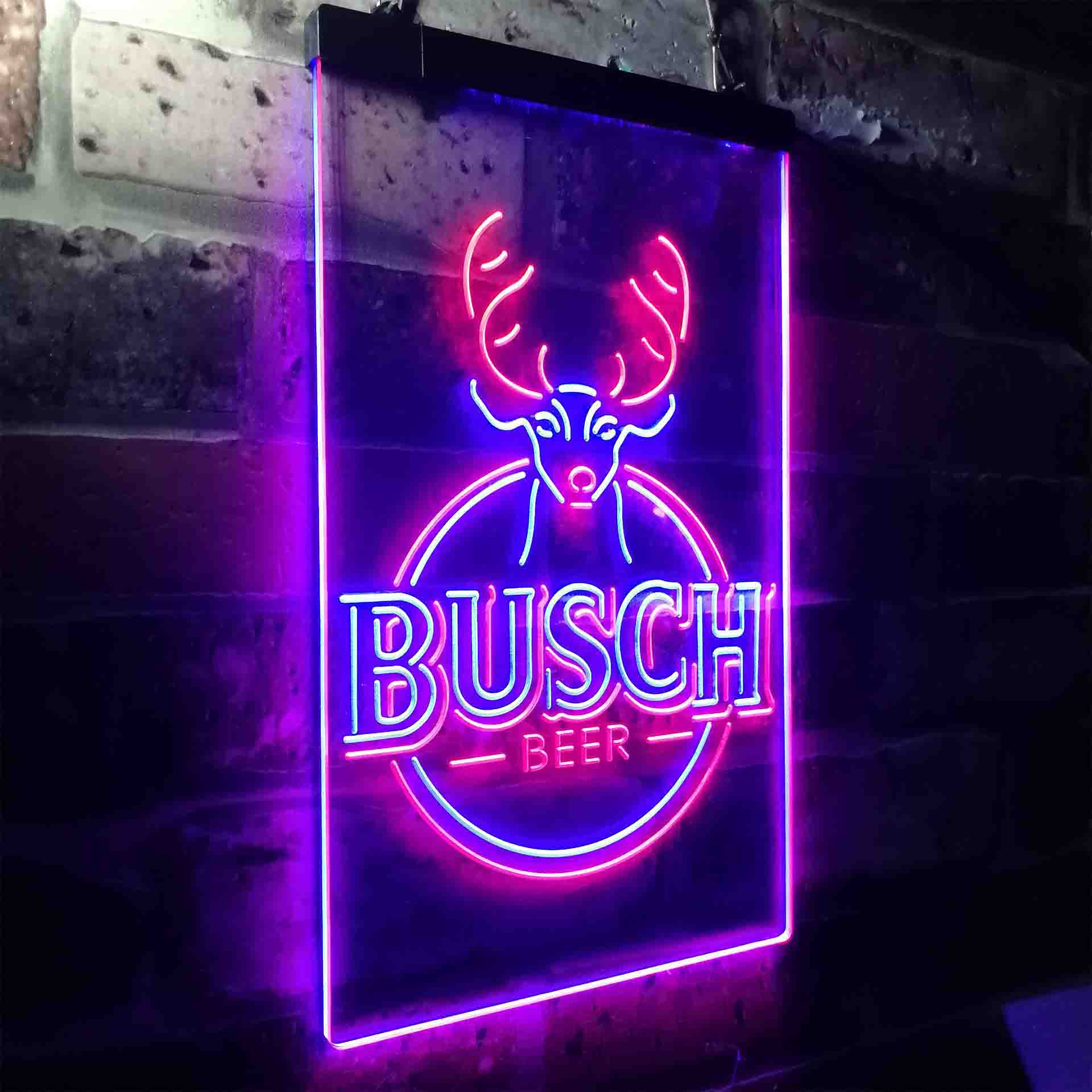 Buschs Beer Deer Vertical Circle Neon-Like LED Sign - Image 19