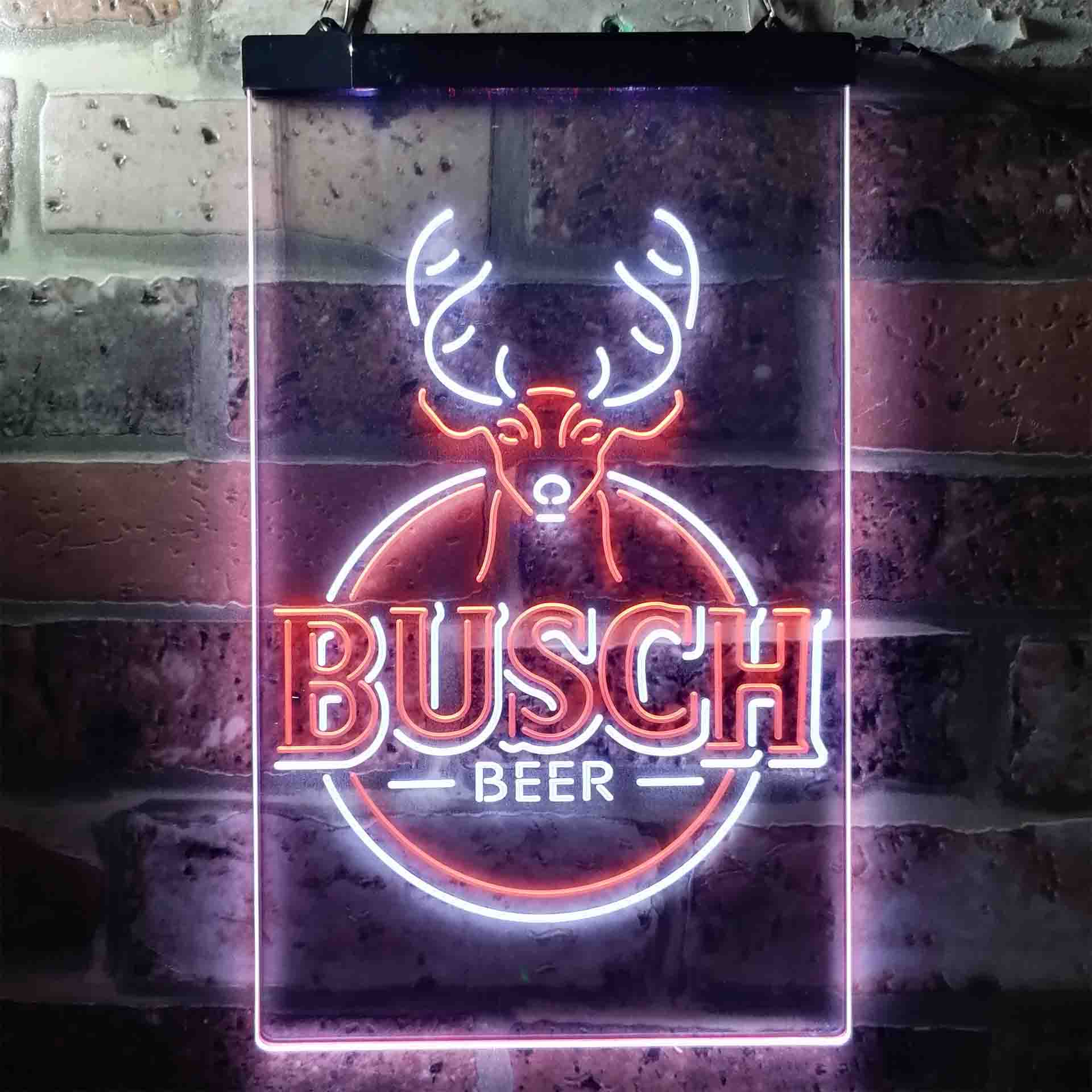 Buschs Beer Deer Vertical Circle Neon-Like LED Sign - Image 5
