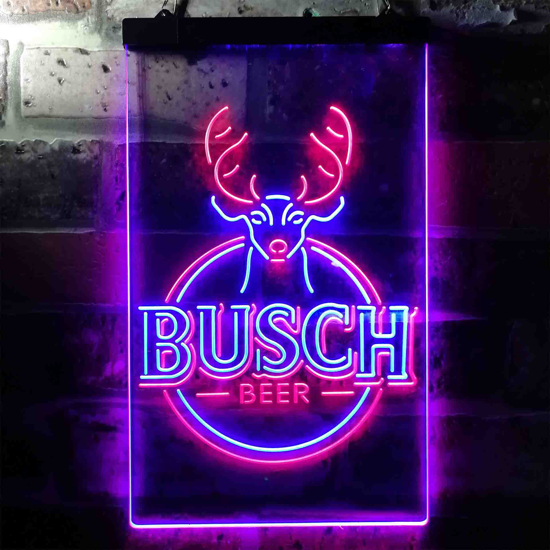 Buschs Beer Deer Vertical Circle Neon-Like LED Sign - Image 6