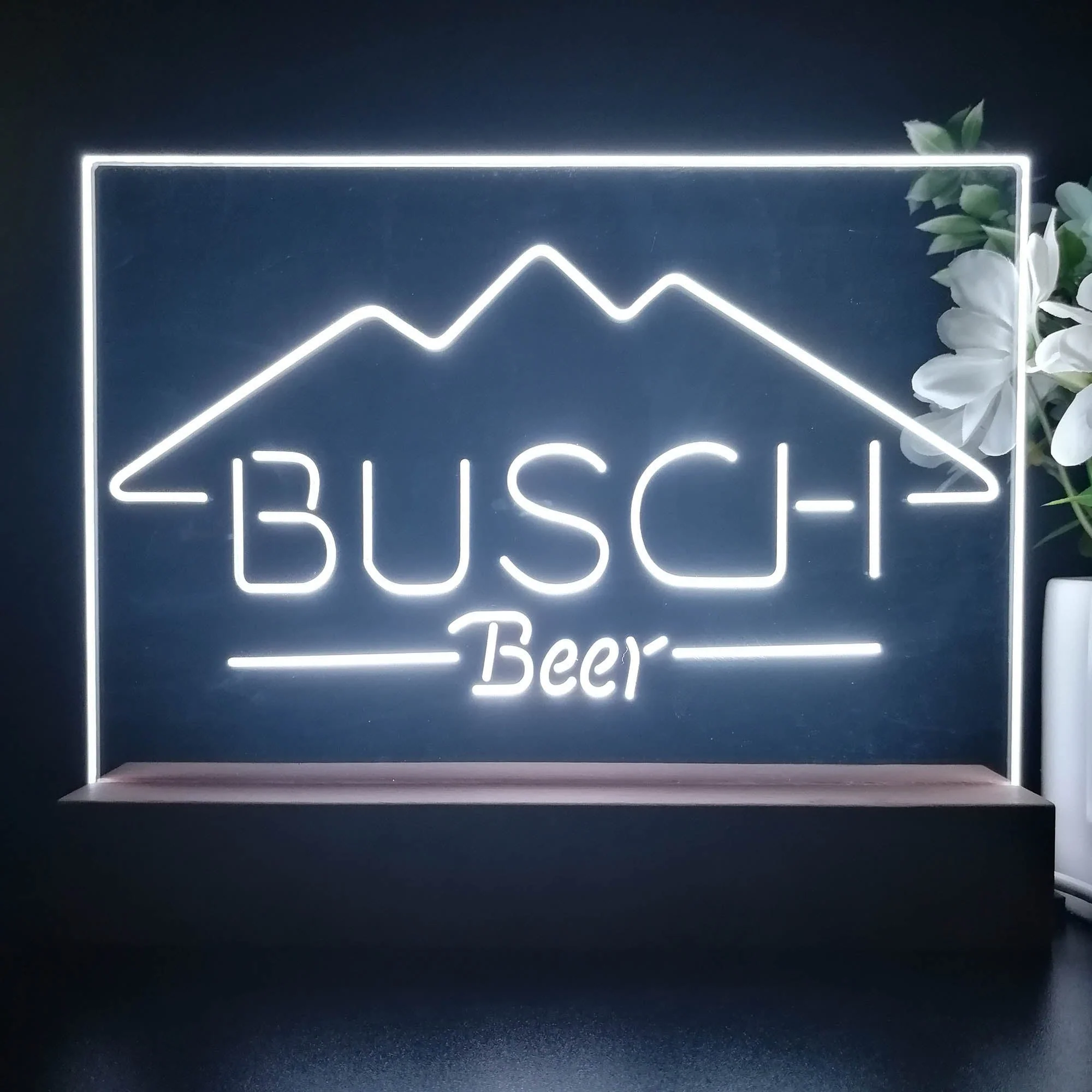 Buschs Beer Mountain Neon Sign Pub Bar Lamp - Image 4
