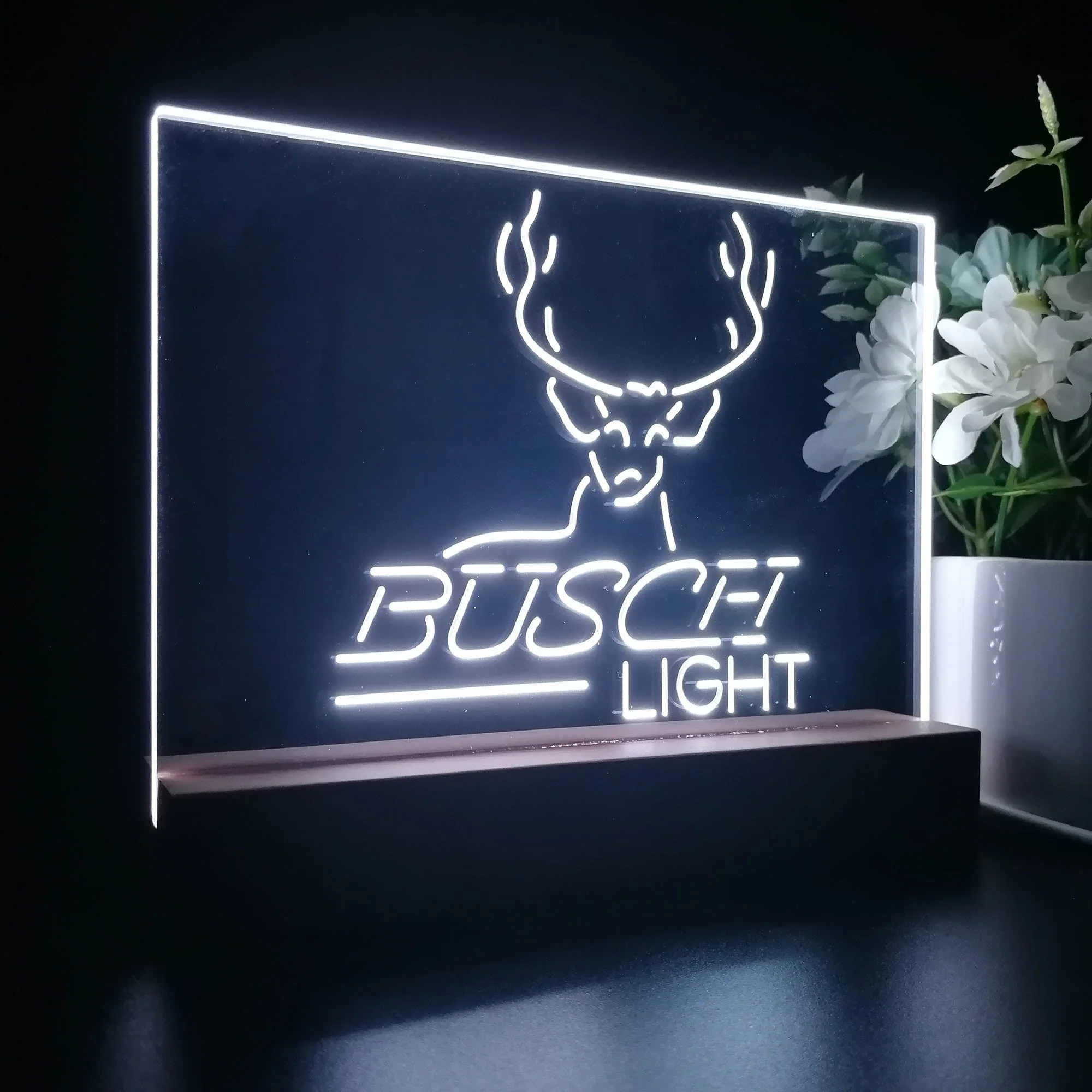 Buschs Deer Hunting Beer Light Neon Sign Pub Bar Lamp - Image 5