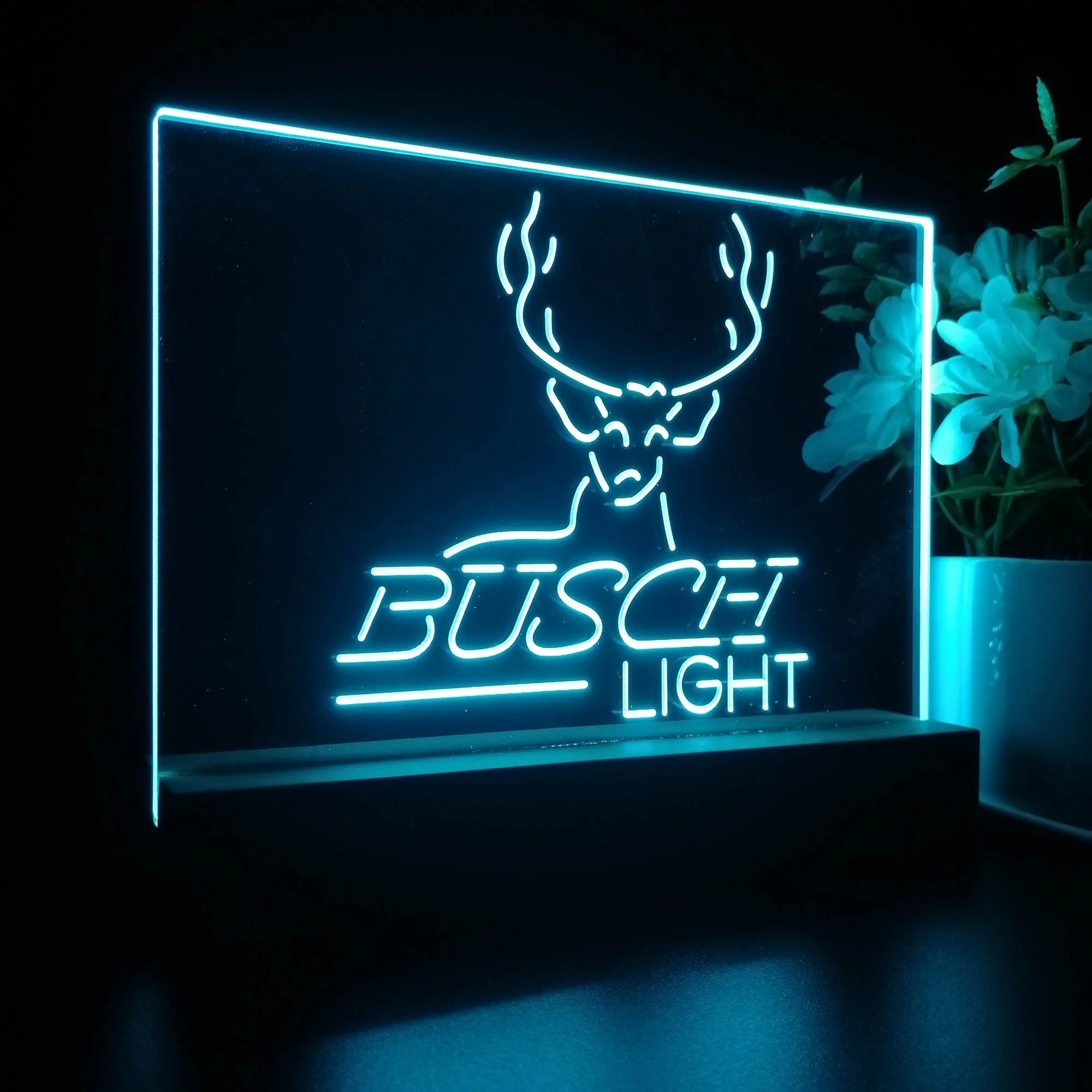 Buschs Deer Hunting Beer Light Neon Sign Pub Bar Lamp - Image 7