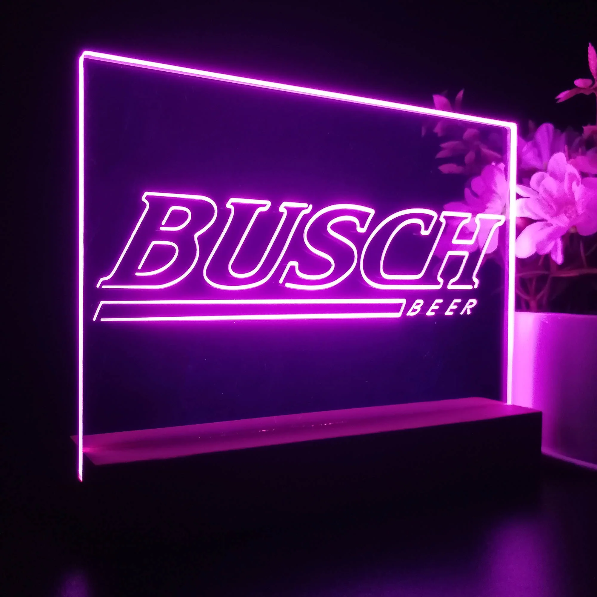 Buschs Logo Beer Neon Sign Pub Bar Decor Lamp - Image 5