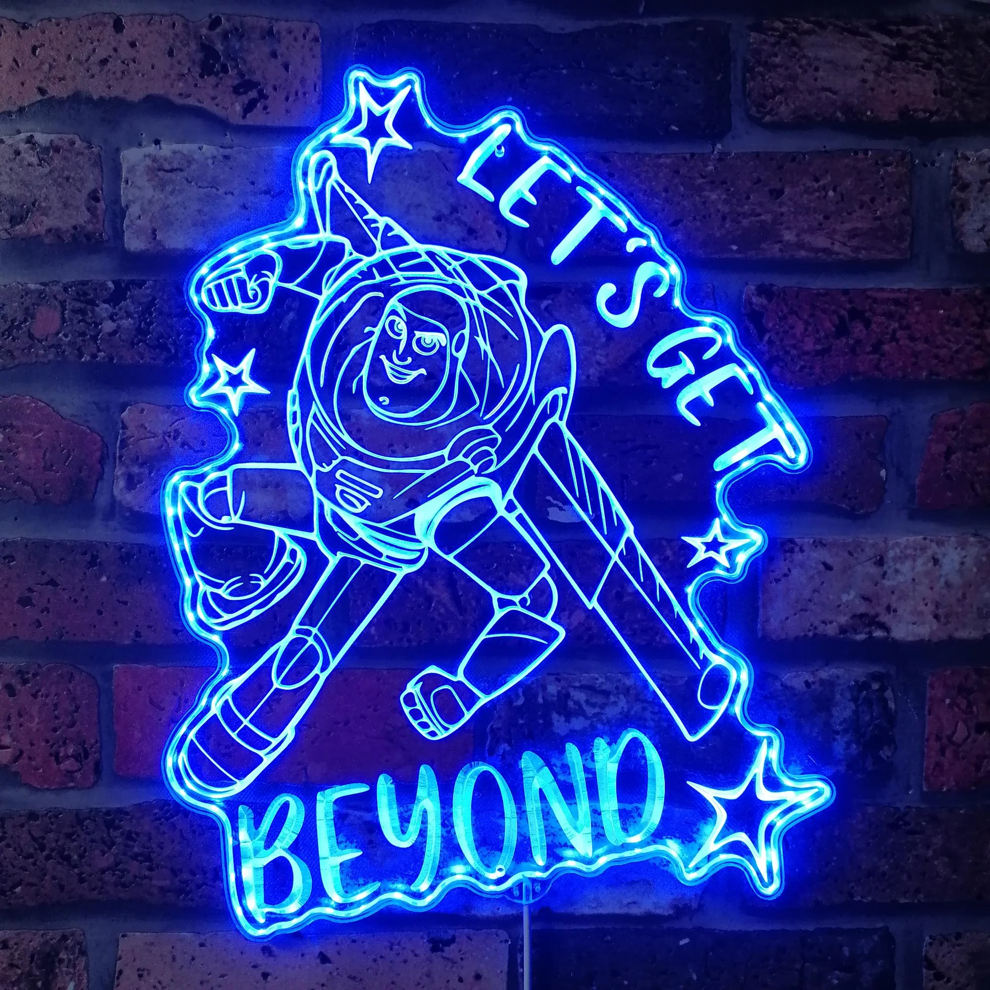 Buzz Lightyear Toy Story Neon LED Sign with Dynamic RGB Colors - Image 4