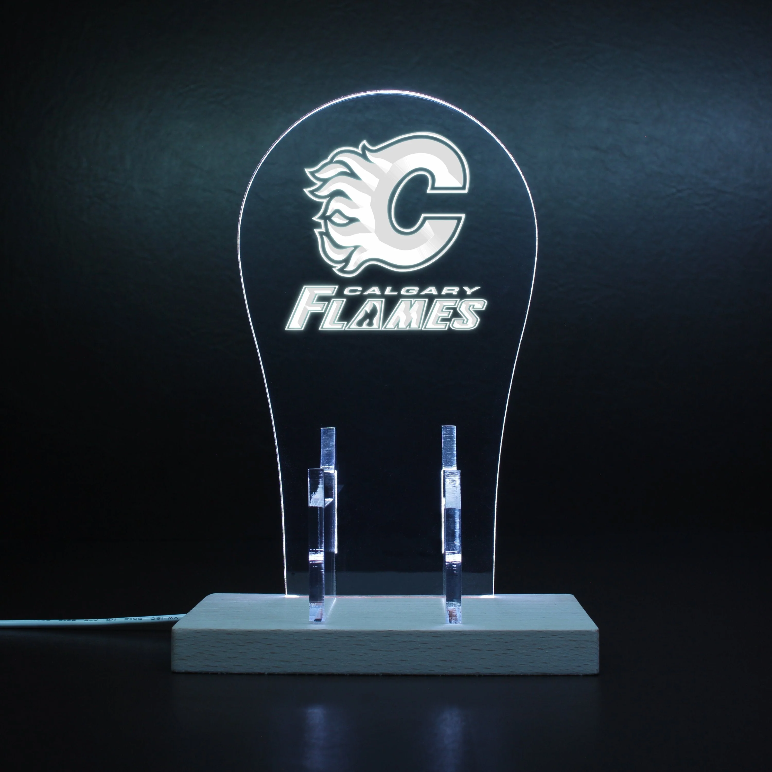 Calgary Flames LED Gaming Headset Controller Stand - Image 6