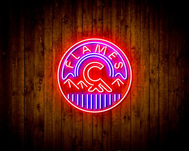 Calgary Flames Handmade Neon Flex LED Sign - Image 3