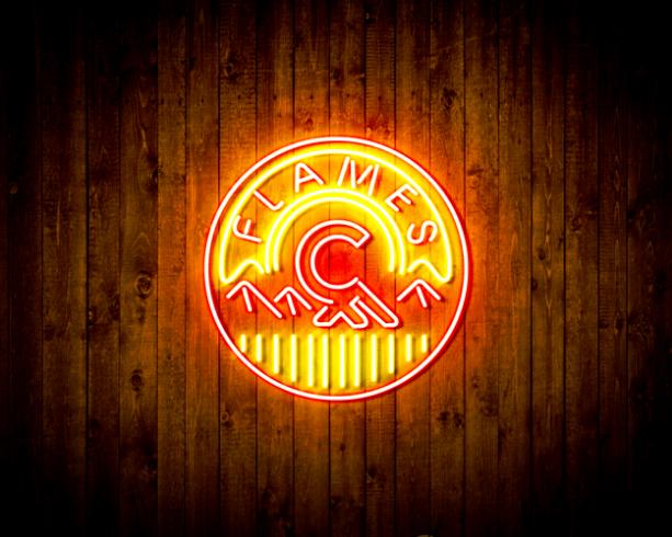 Calgary Flames Handmade Neon Flex LED Sign - Image 9