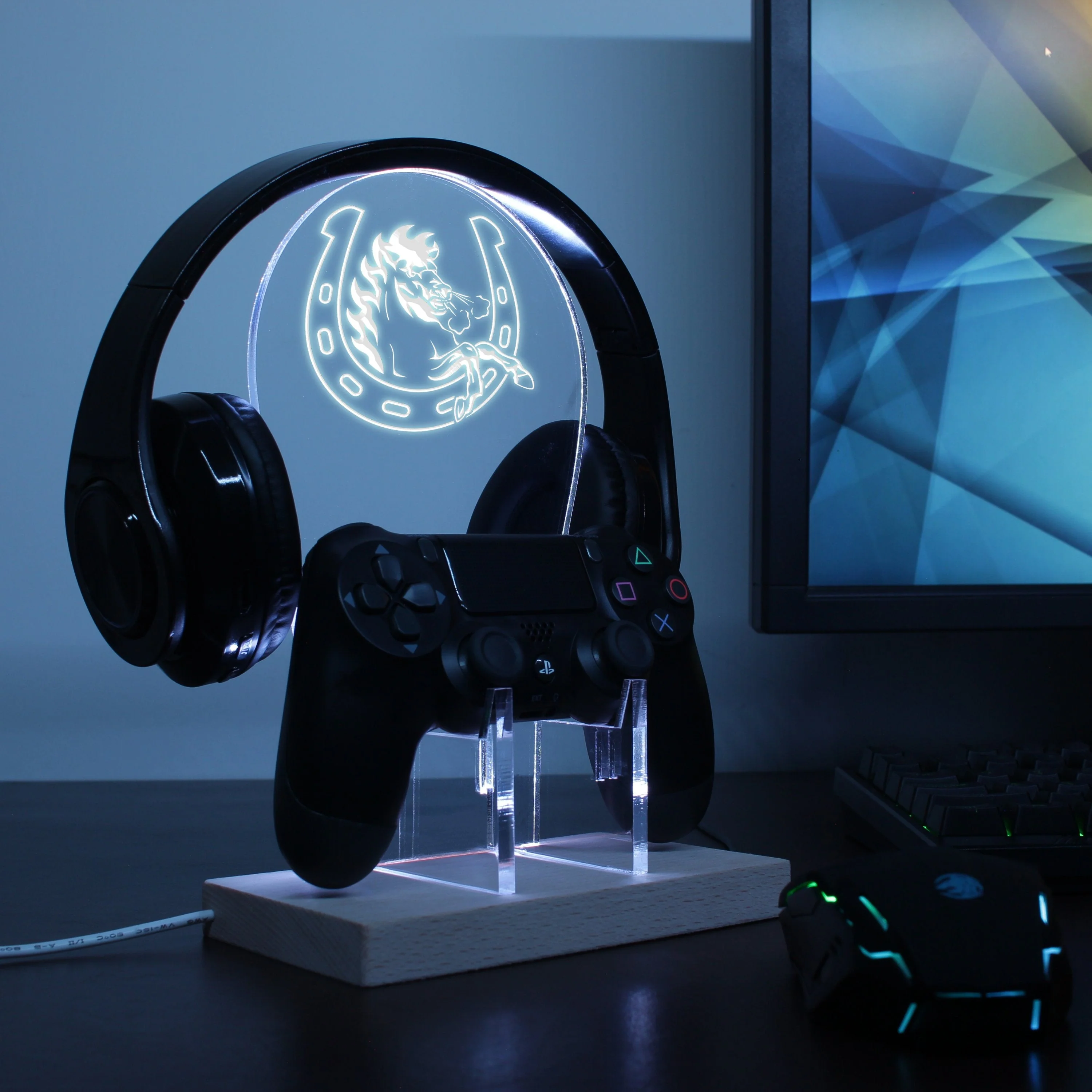 Calgary Stampeders LED Gaming Headset Controller Stand