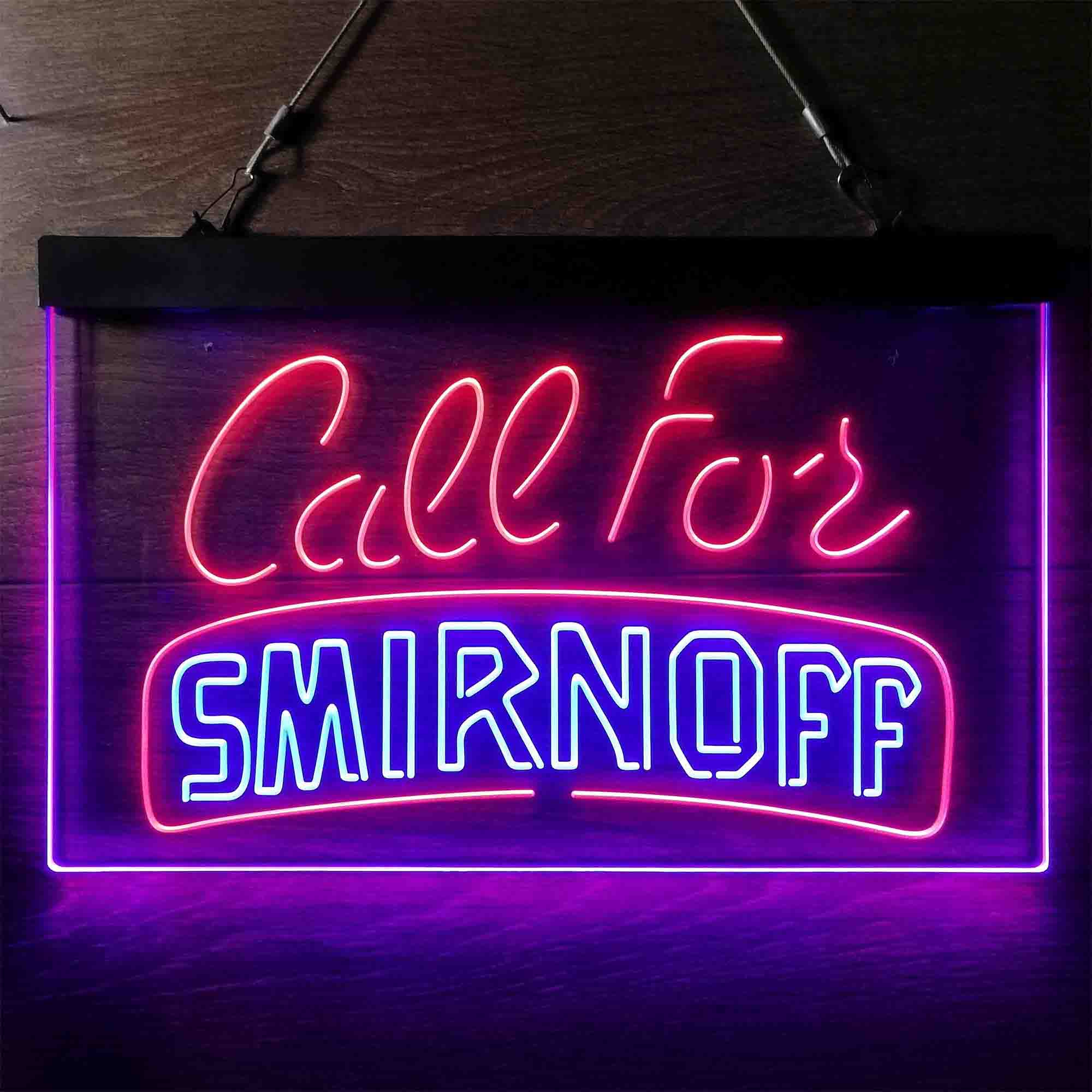 Call For Smirnoff Home Bar Neon Light LED Sign - Image 2