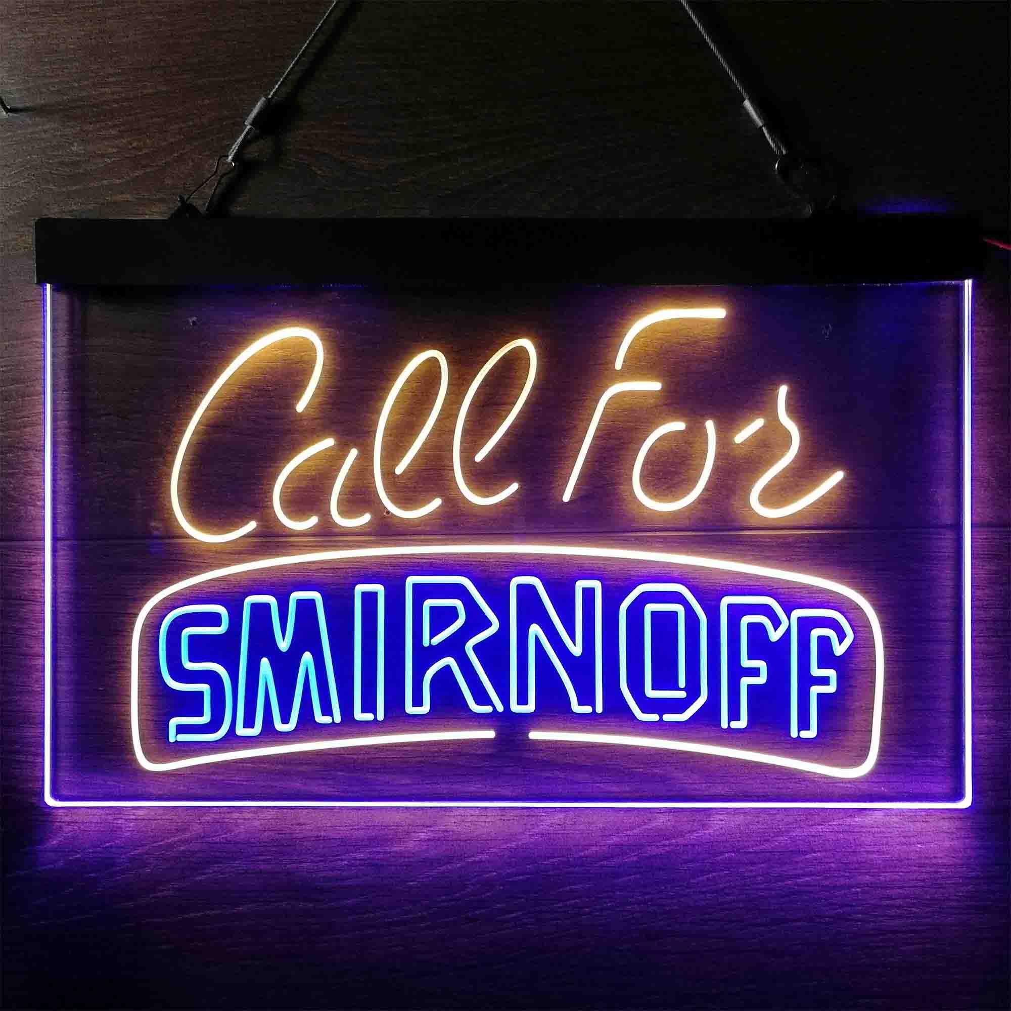 Call For Smirnoff Home Bar Neon Light LED Sign - Image 3