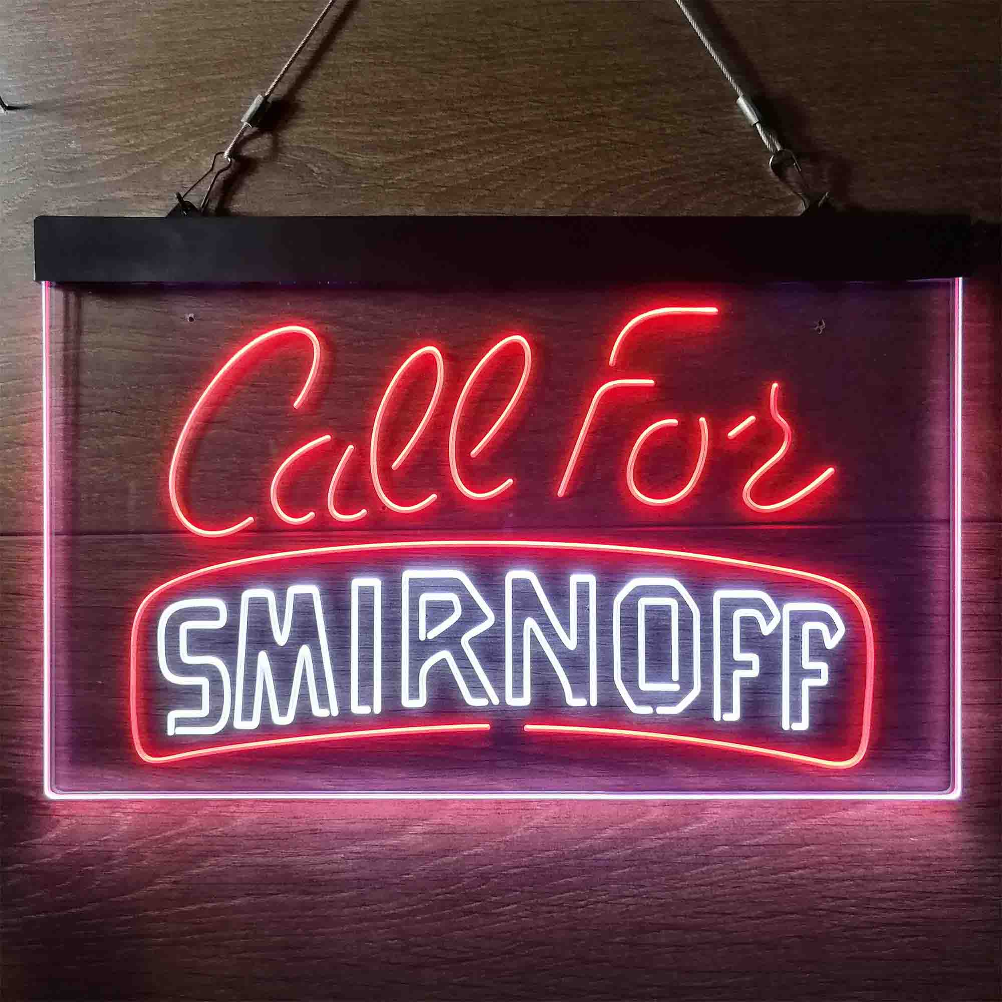 Call For Smirnoff Home Bar Neon Light LED Sign - Image 4