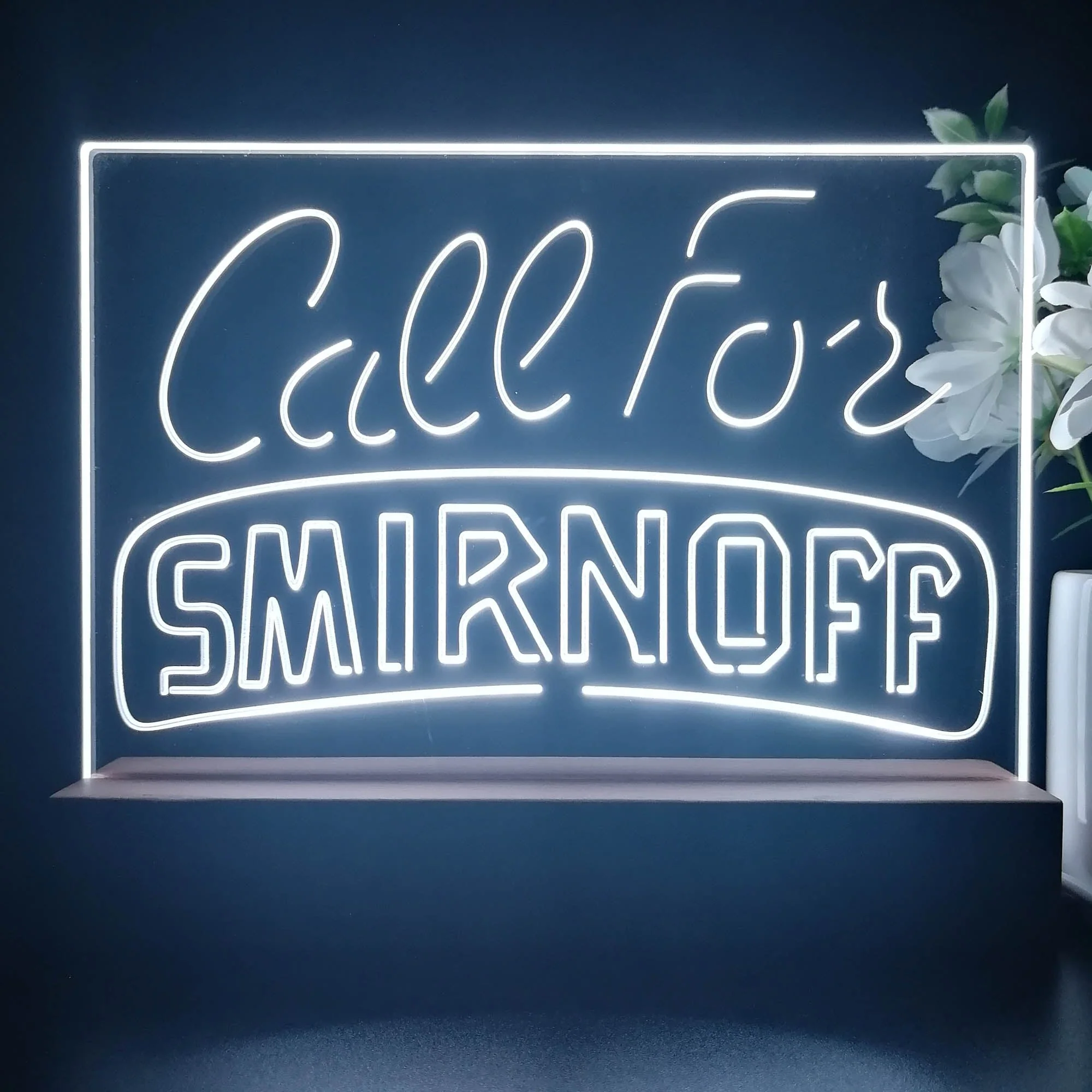 Call For Smirnoff Neon Sign Pub Bar Decor Lamp - Image 3