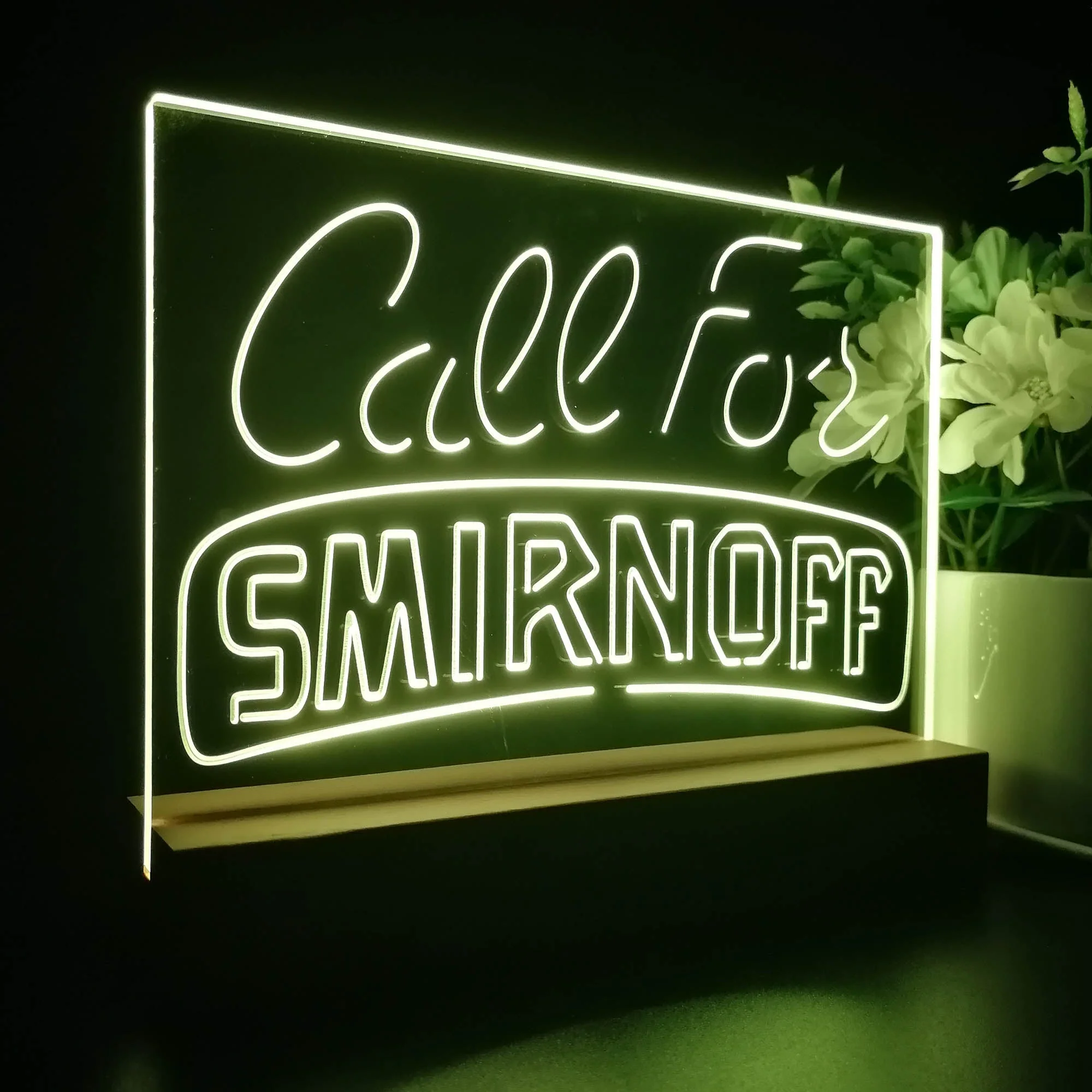 Call For Smirnoff Neon Sign Pub Bar Decor Lamp - Image 5