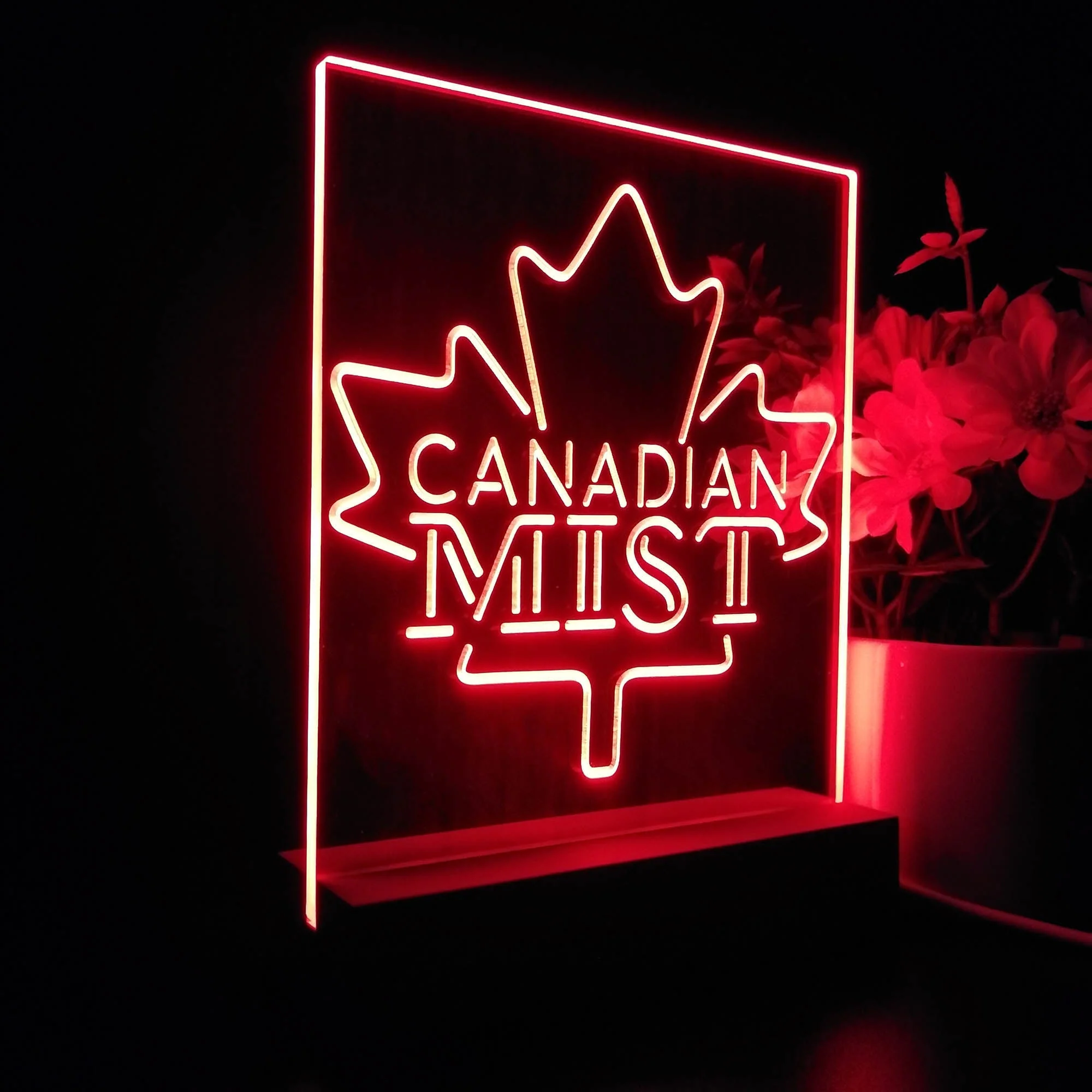 Canadian Mist Maple Leaf 3D Illusion Night Light Desk Lamp - Image 5