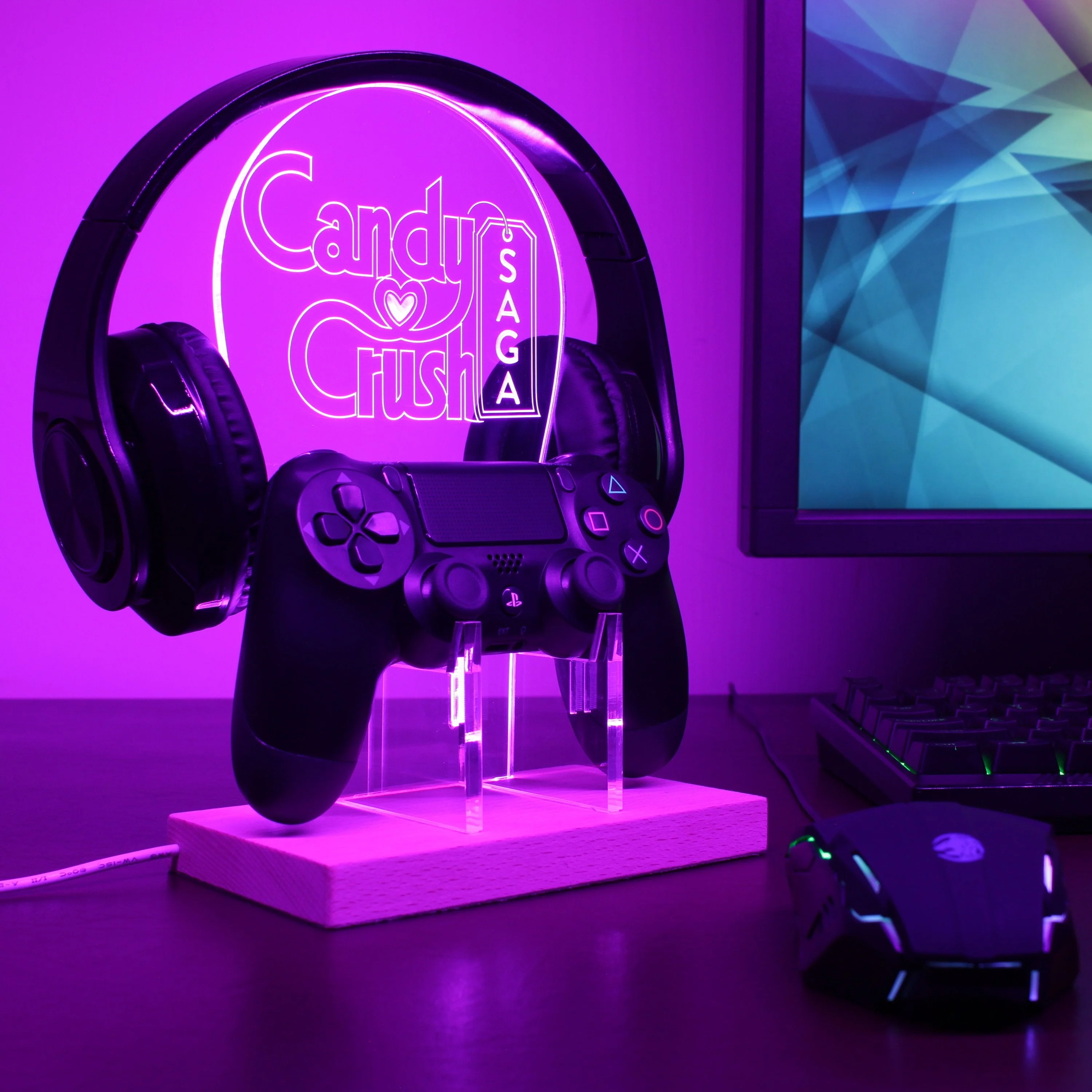 Candy Of Crush LED Gaming Headset Controller Stand - Image 2