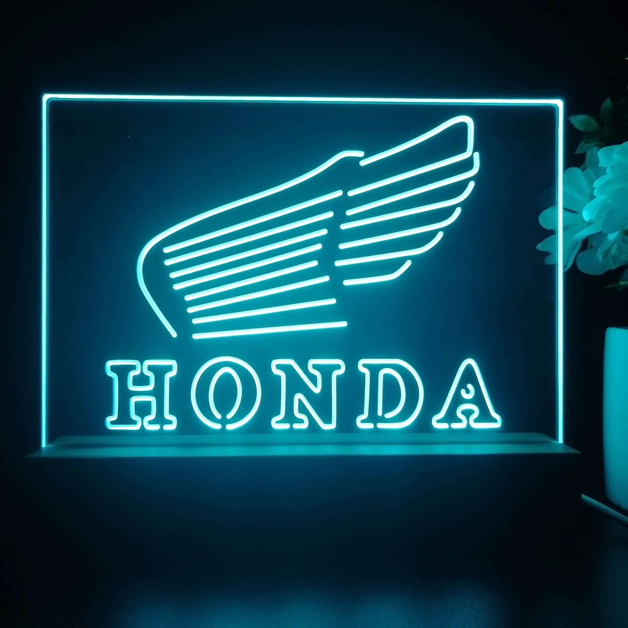 Honda Garage 3D Illusion Night Light Desk Lamp - Image 2