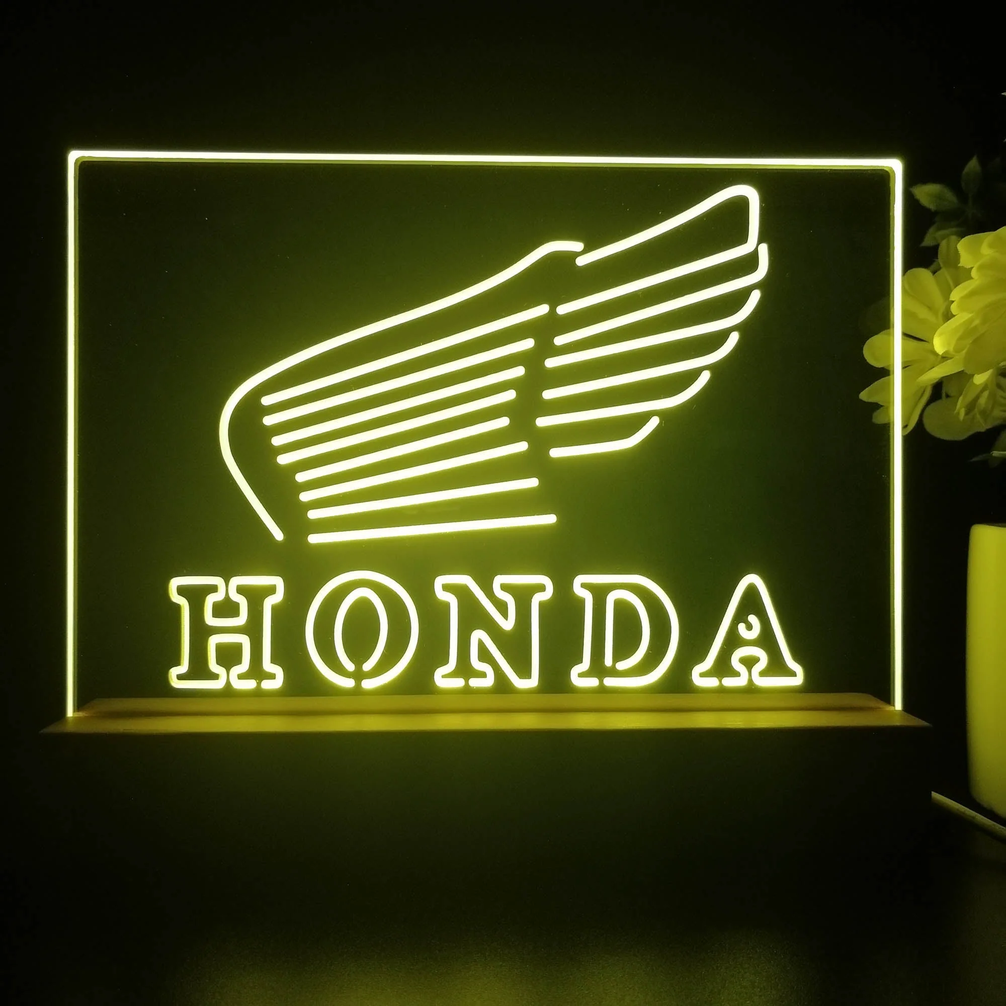 Honda Garage 3D Illusion Night Light Desk Lamp - Image 4