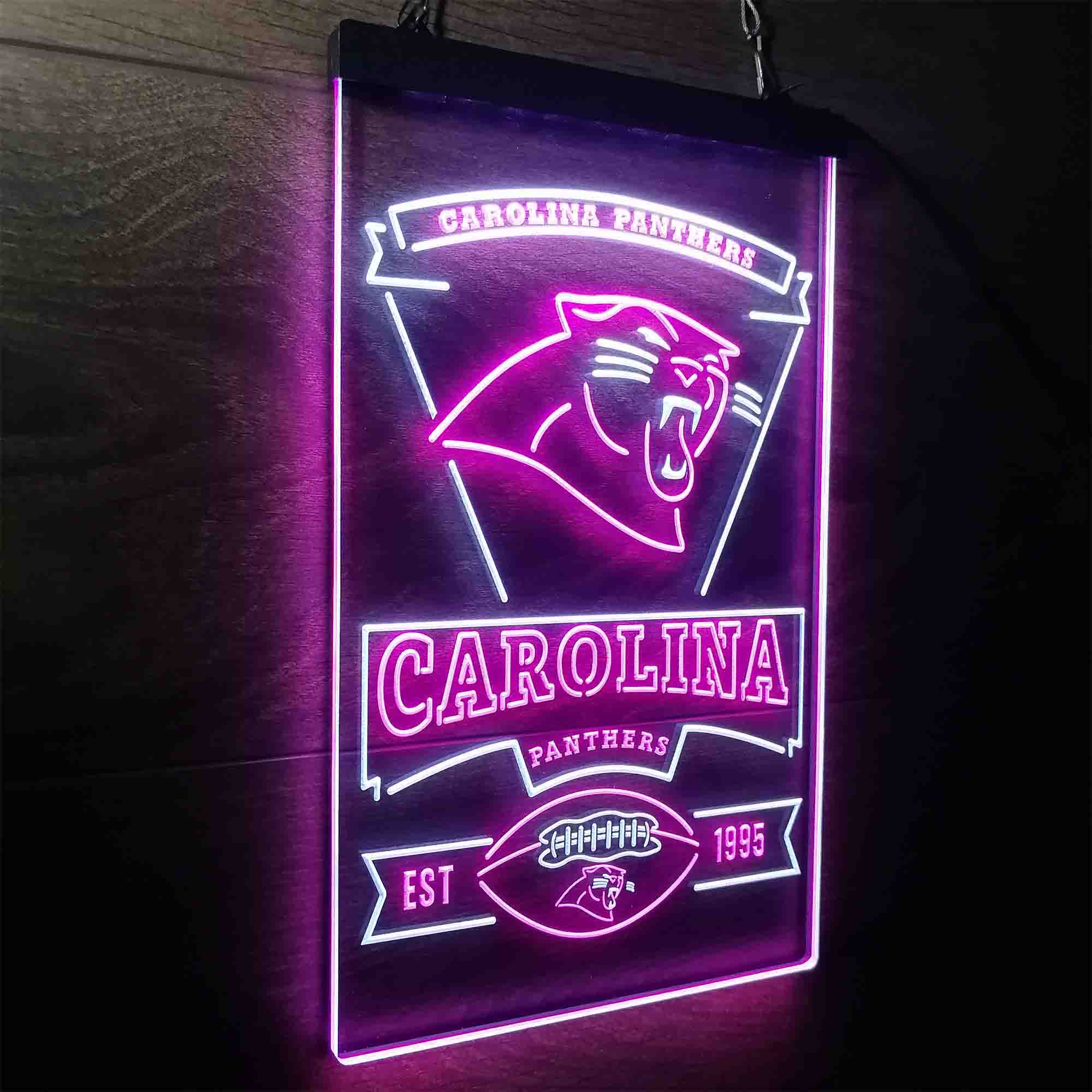 Carolina Panthers Est. 1995 Neon-Like LED Sign - Image 20