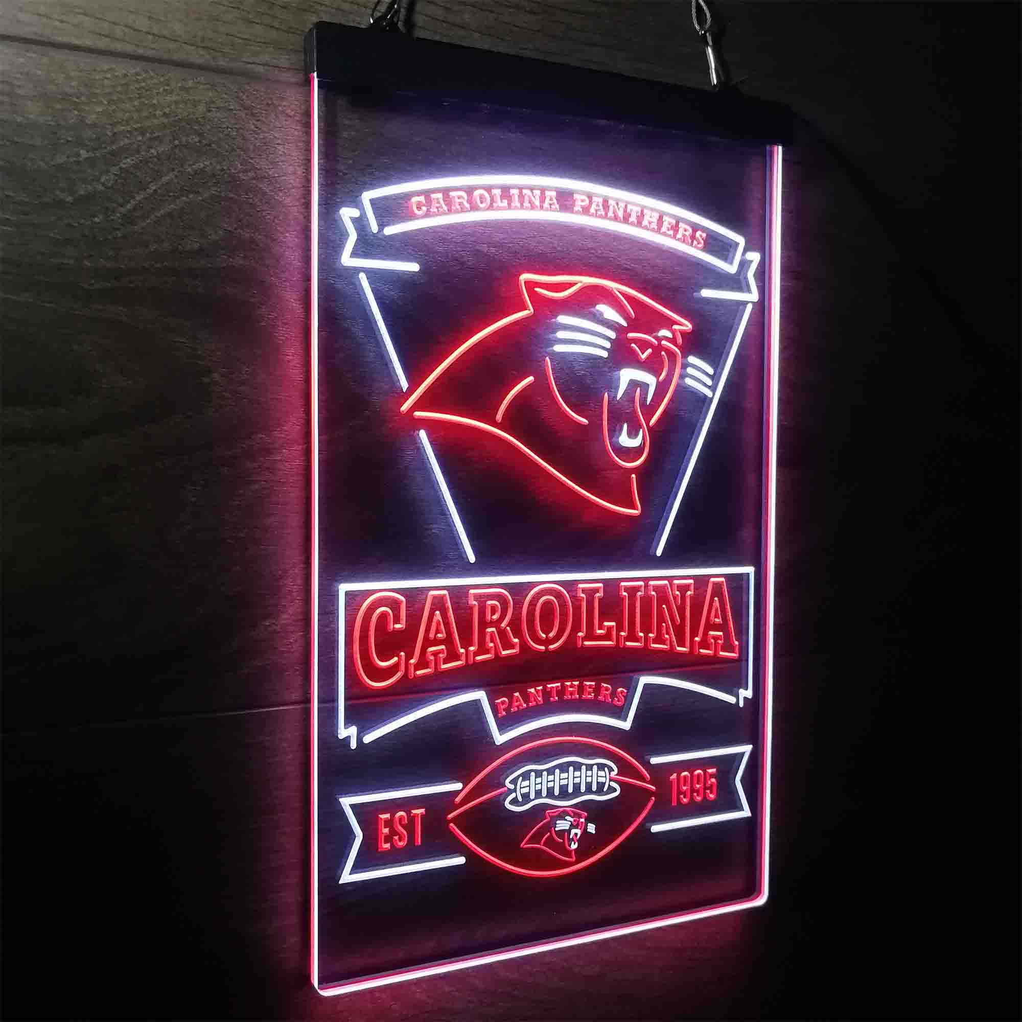 Carolina Panthers Est. 1995 Neon-Like LED Sign - Image 22